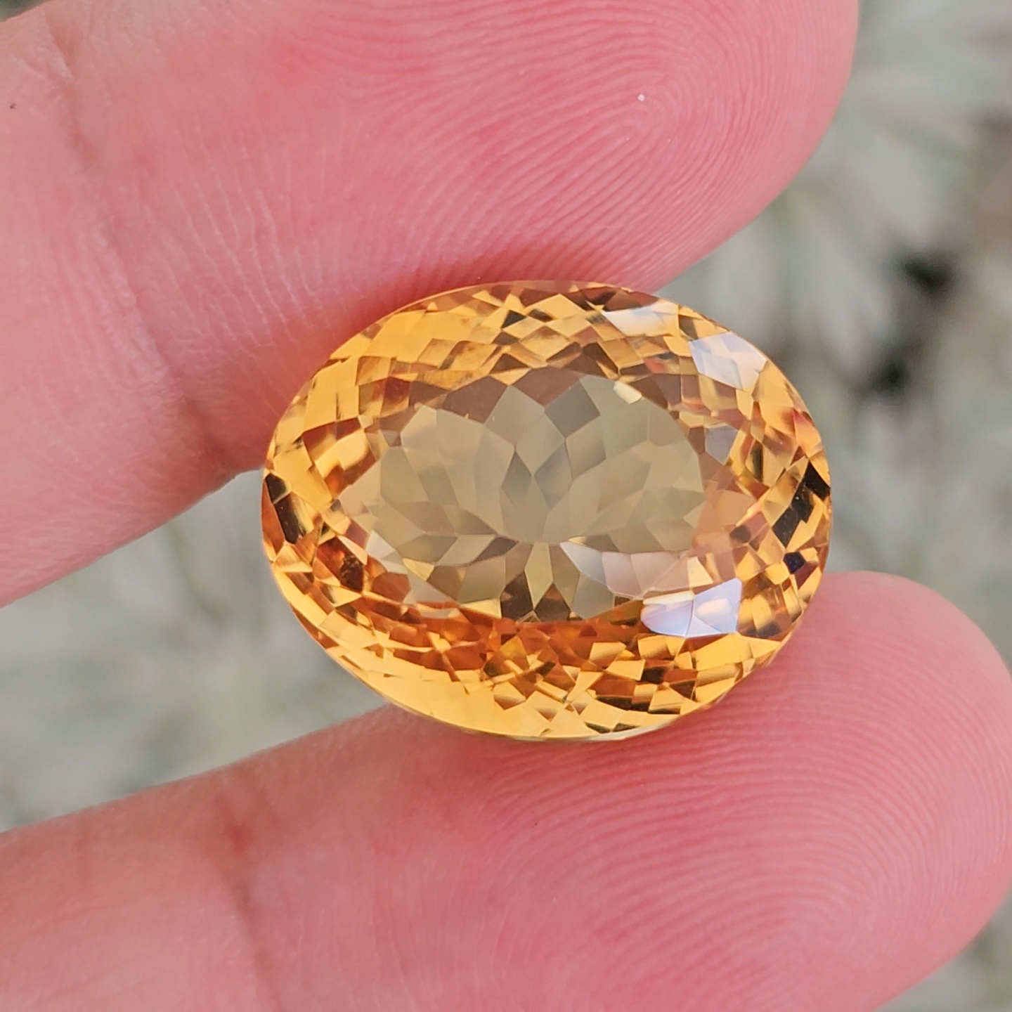 พลอย ซิทริน Citrine 25.92 กะรัต (Cts.) พลอยแท้ อัญมณีมงคลประจําวันเกิด เครื่องประดับพลอย