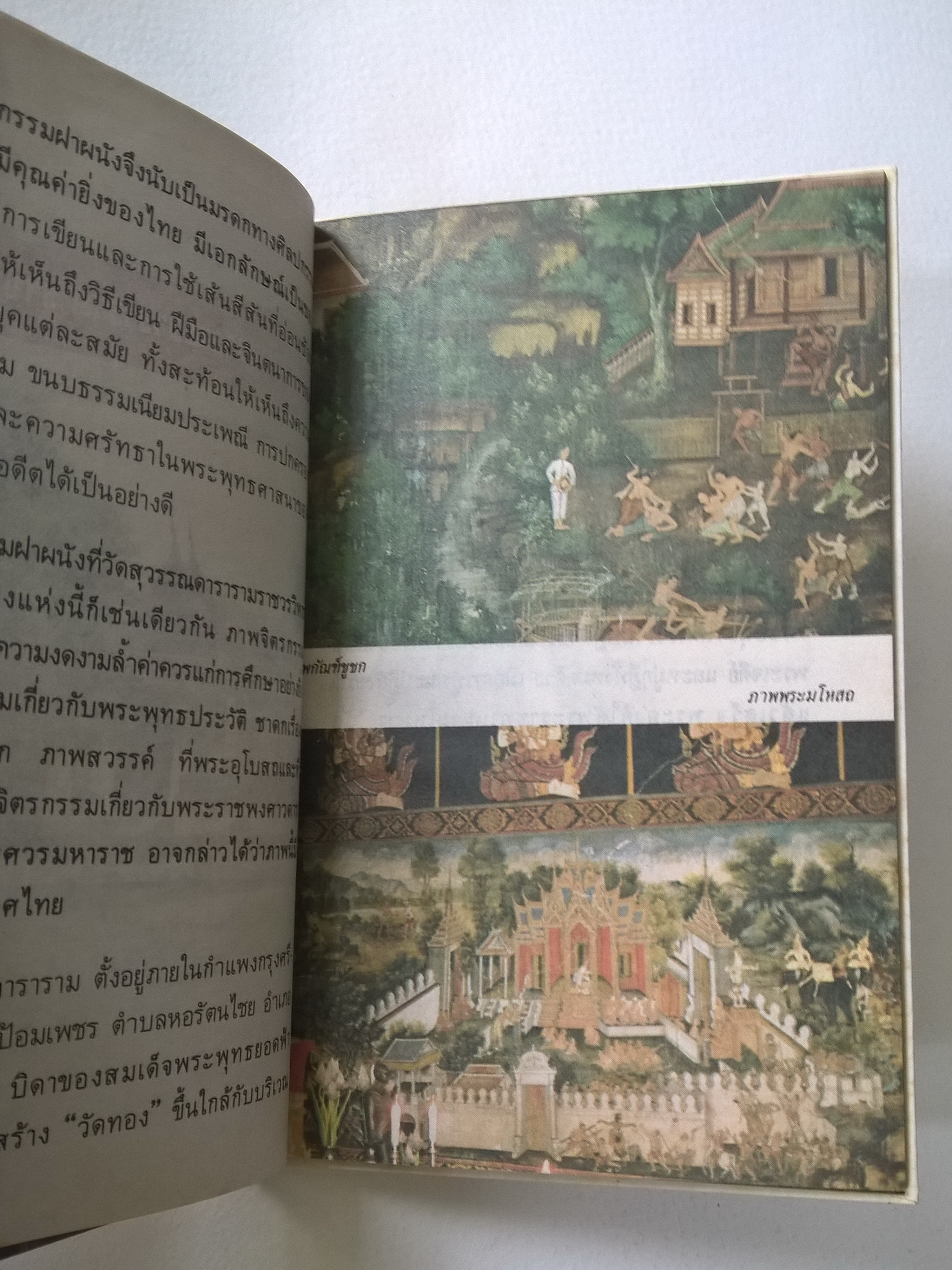 หนังสือชุดความรู้ไทยขององค์การค้าคุรุสภา "จิตกรรมฝาผนัง" โดย สุเทพ ชูมาลัยวงศ์ พิมพ์ครั้งที่ 1 ปี 2528