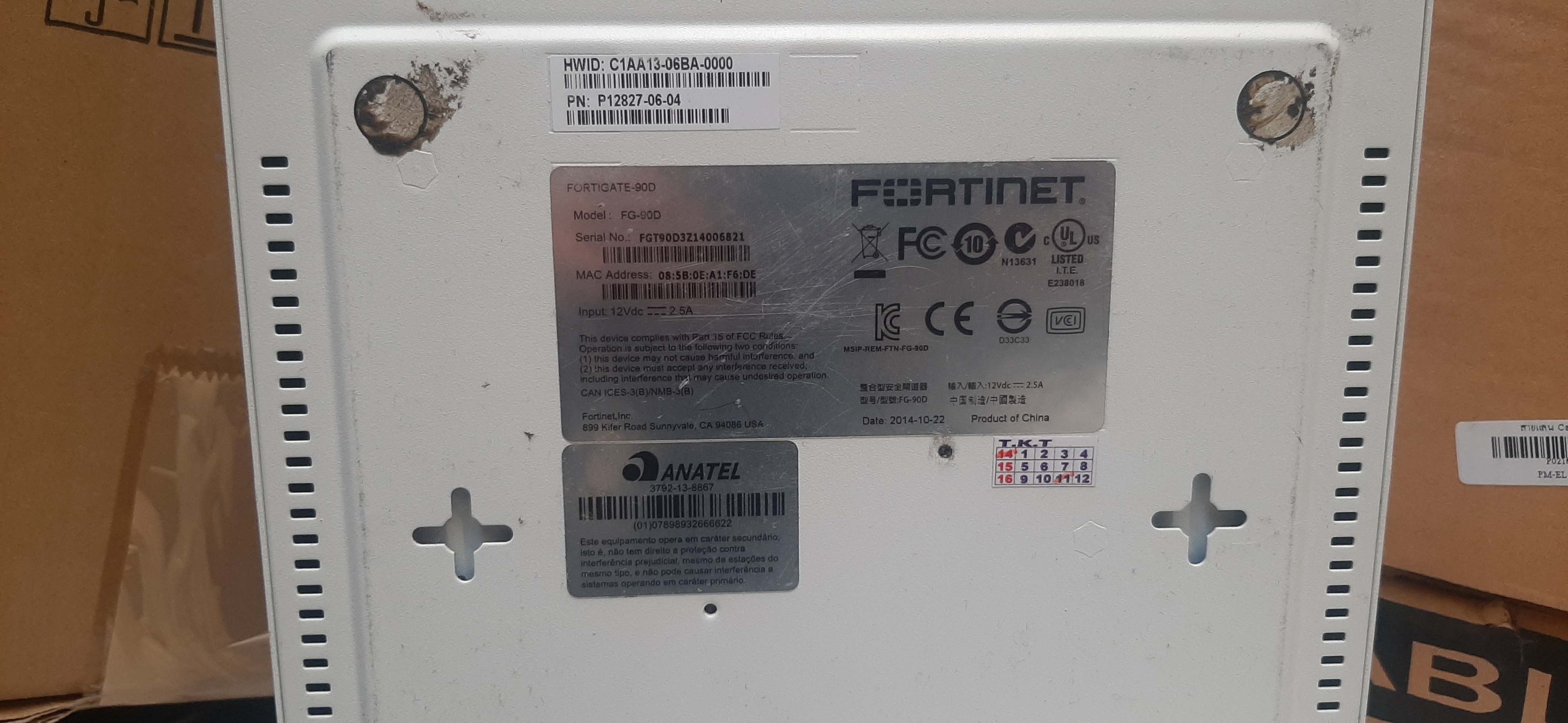 Fortinet FortiGate-90D Security Appliance Firewall