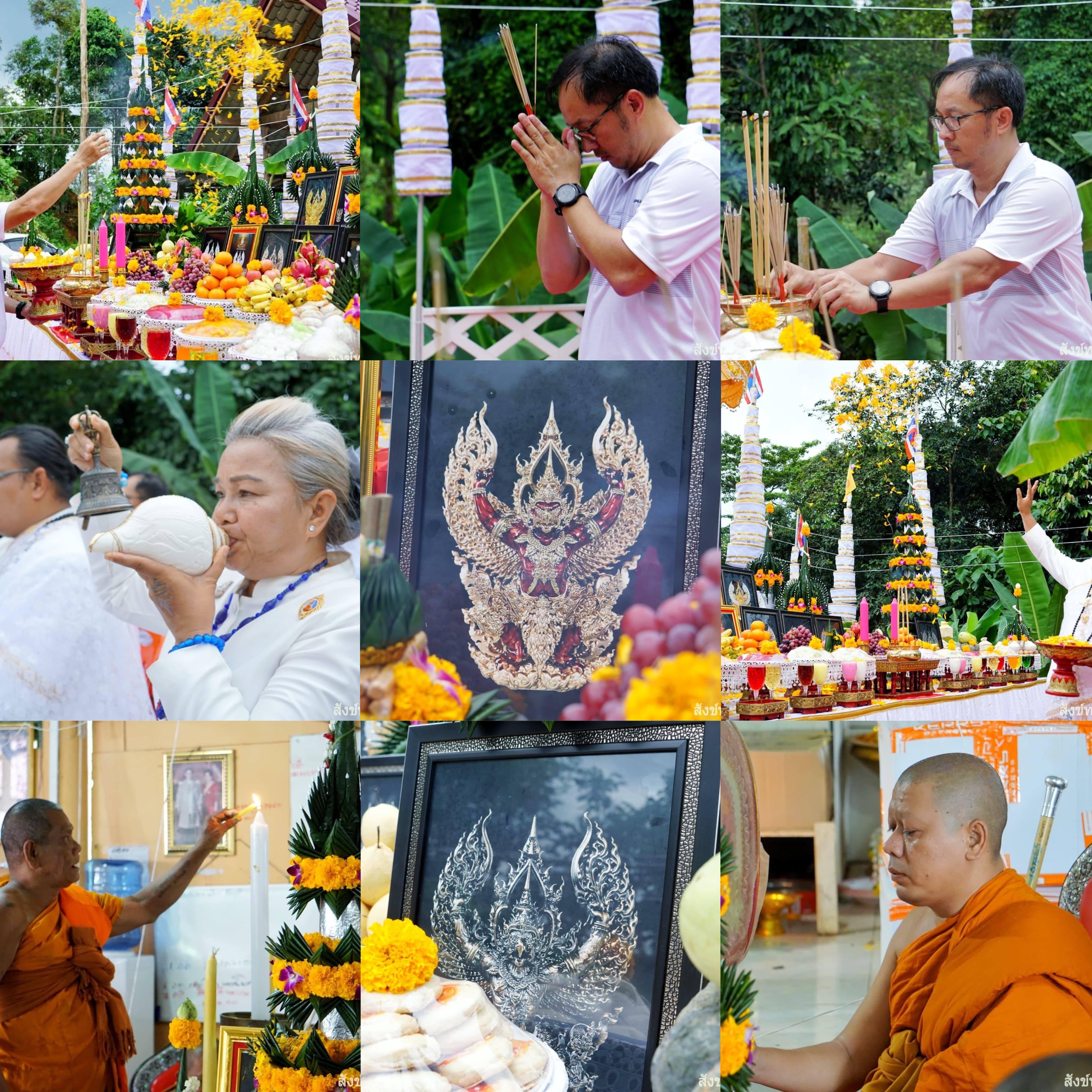 พญาครุฑทวียศ เนื้อเงินซาติน ขนาด 3.8 X 2.8 เซนติเมตร