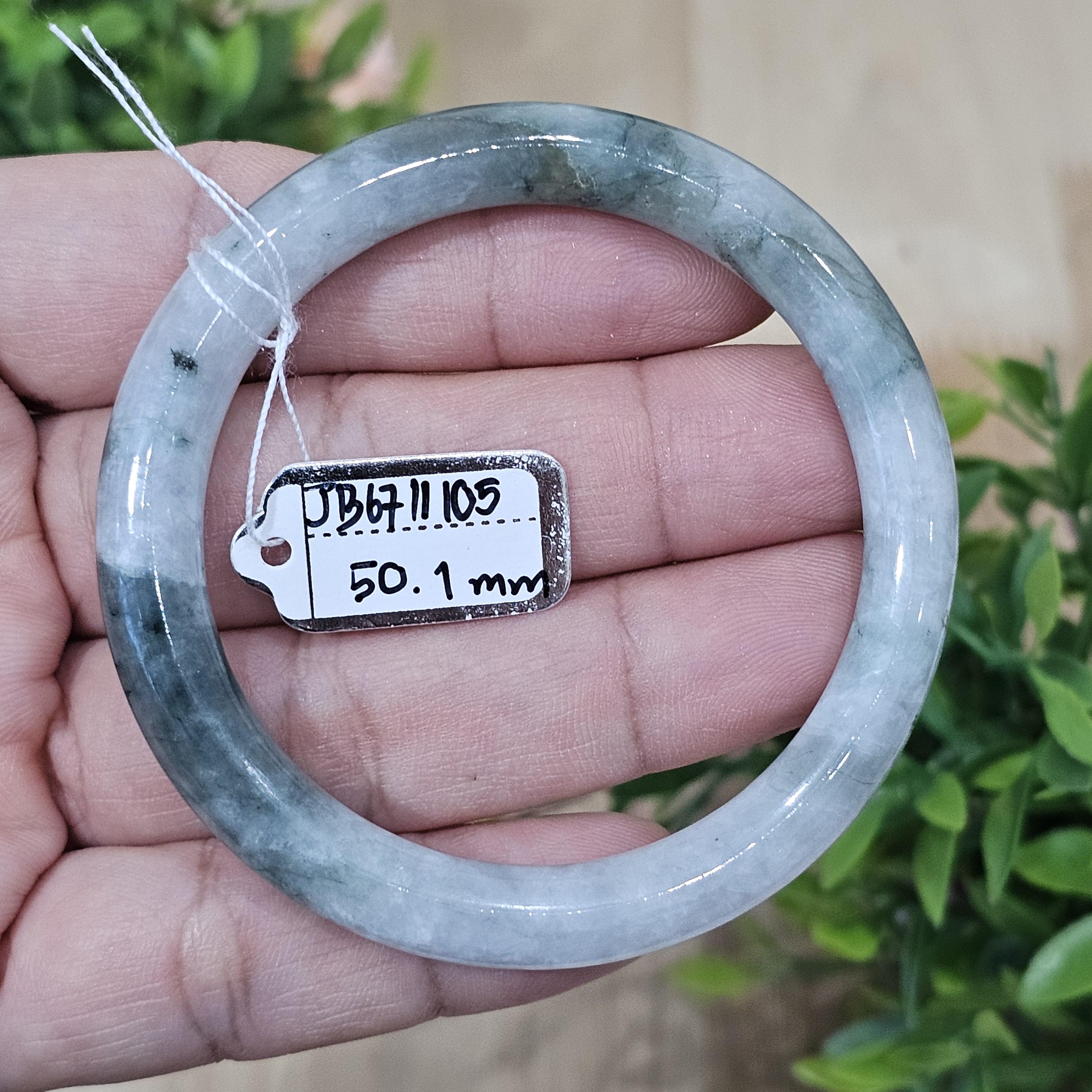 JB6711105 หยก พม่า แท้ Jade กำไลหยก (Jadeite bracelet) พม่า (Myanmar) 50.1 มม.