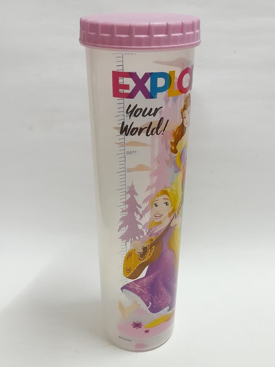 มีหลายภาพ,,กระบอกพลาสติก ลายรวมเจ้าหญิงดีสนีย์ ขนาดใหญ่ ตามรูป