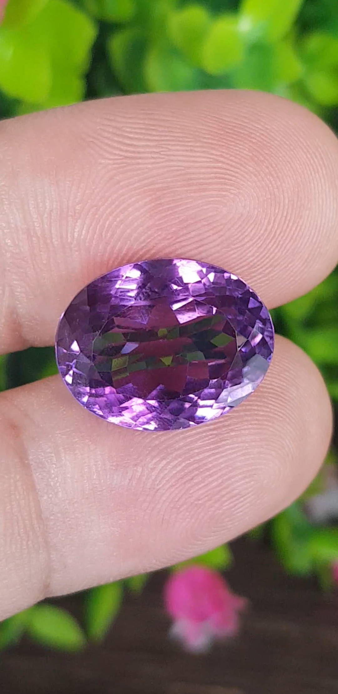 พลอย อเมทิส Amethyst 15.57 กะรัต (Cts.) พลอยแท้ อัญมณีมงคลประจําวันเกิด เครื่องประดับพลอย