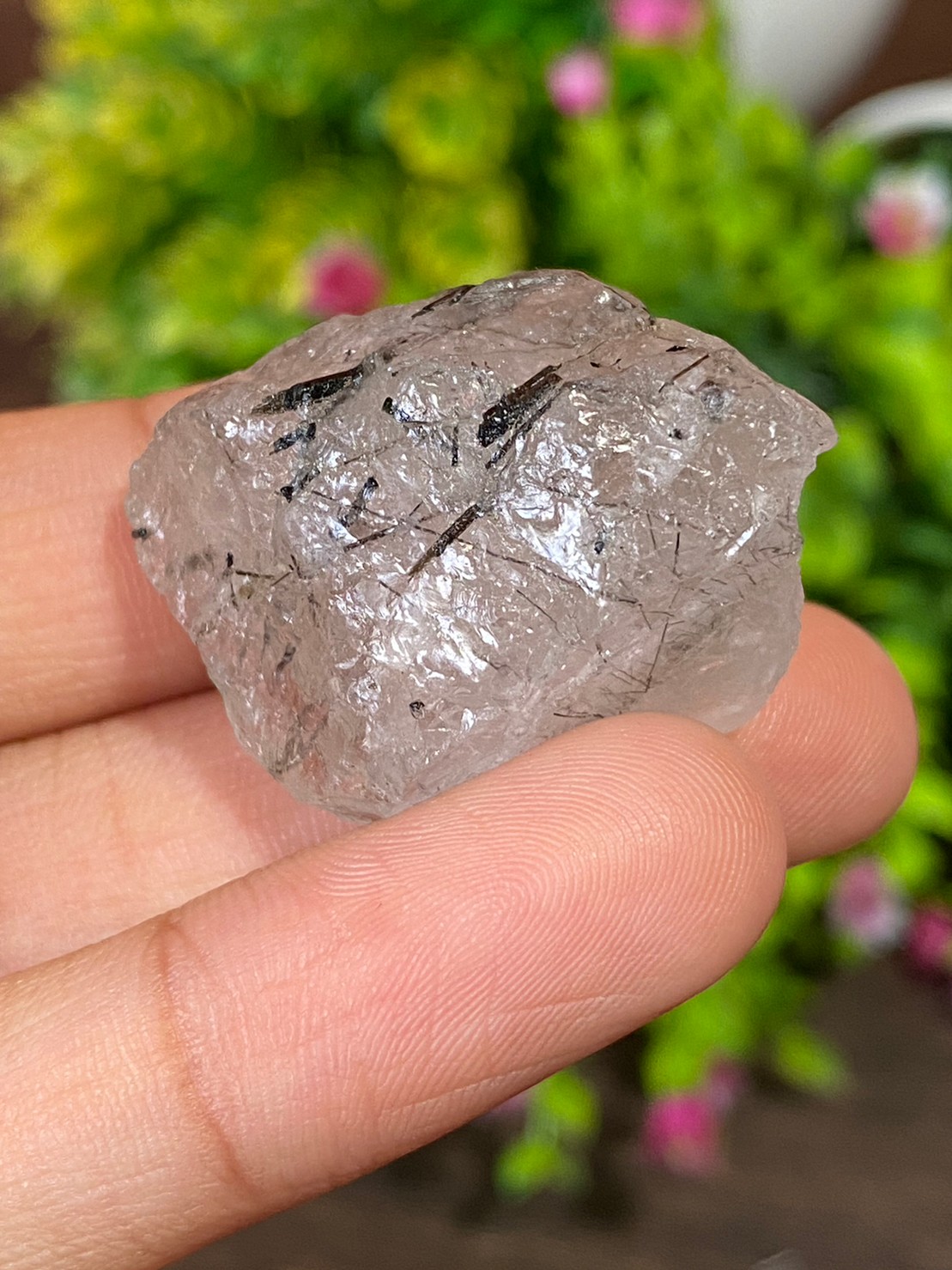 ก้อน ไหมดำ ควอตซ์ แก้วขนเหล็ก Black Rutilated Quartz Rough 89.77 กะรัต Cts. พลอยแท้ อัญมณีมงคลประจําวันเกิด เครื่องประดับพลอย