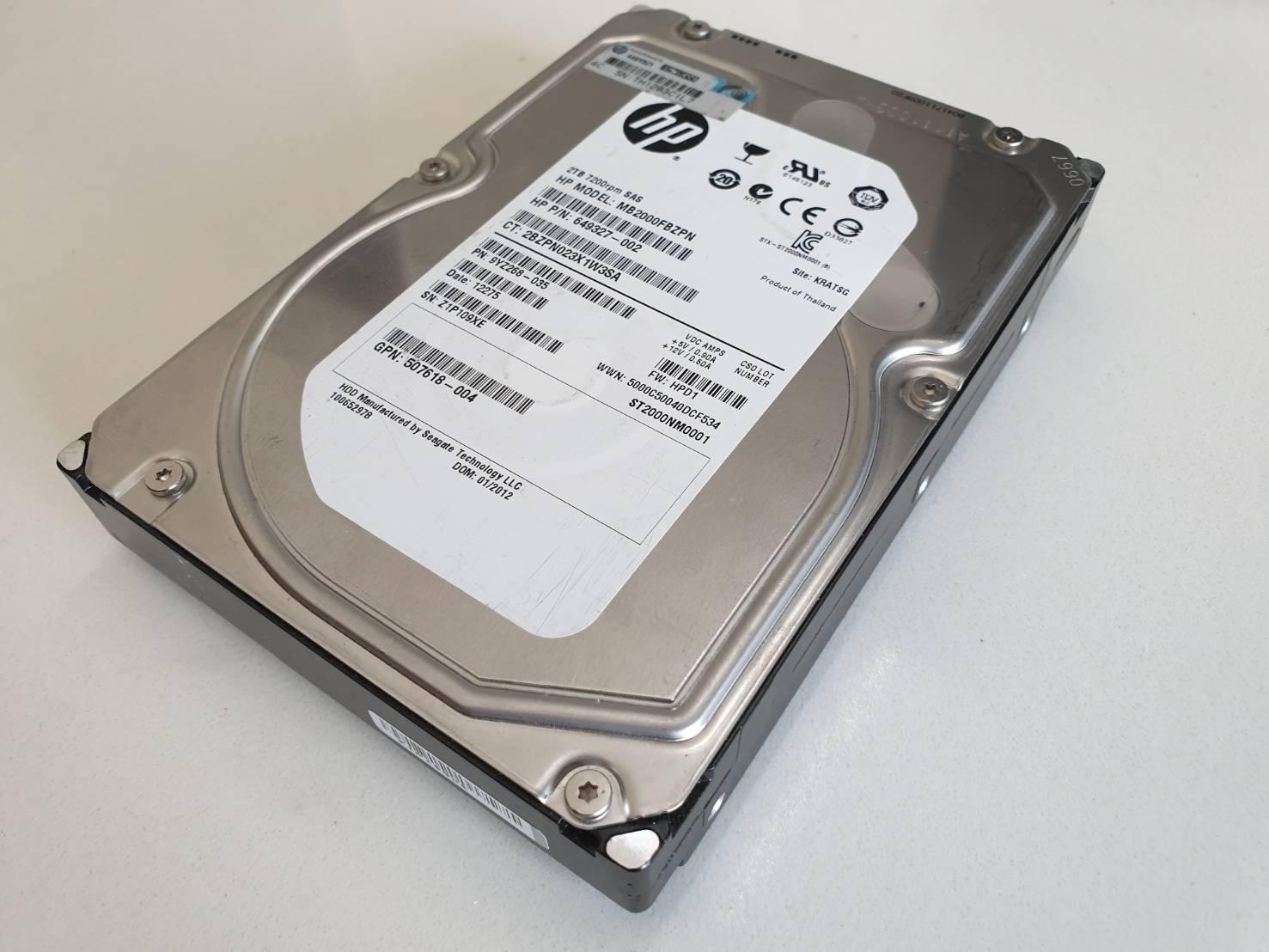 HP SAS 2 TB 507613-002