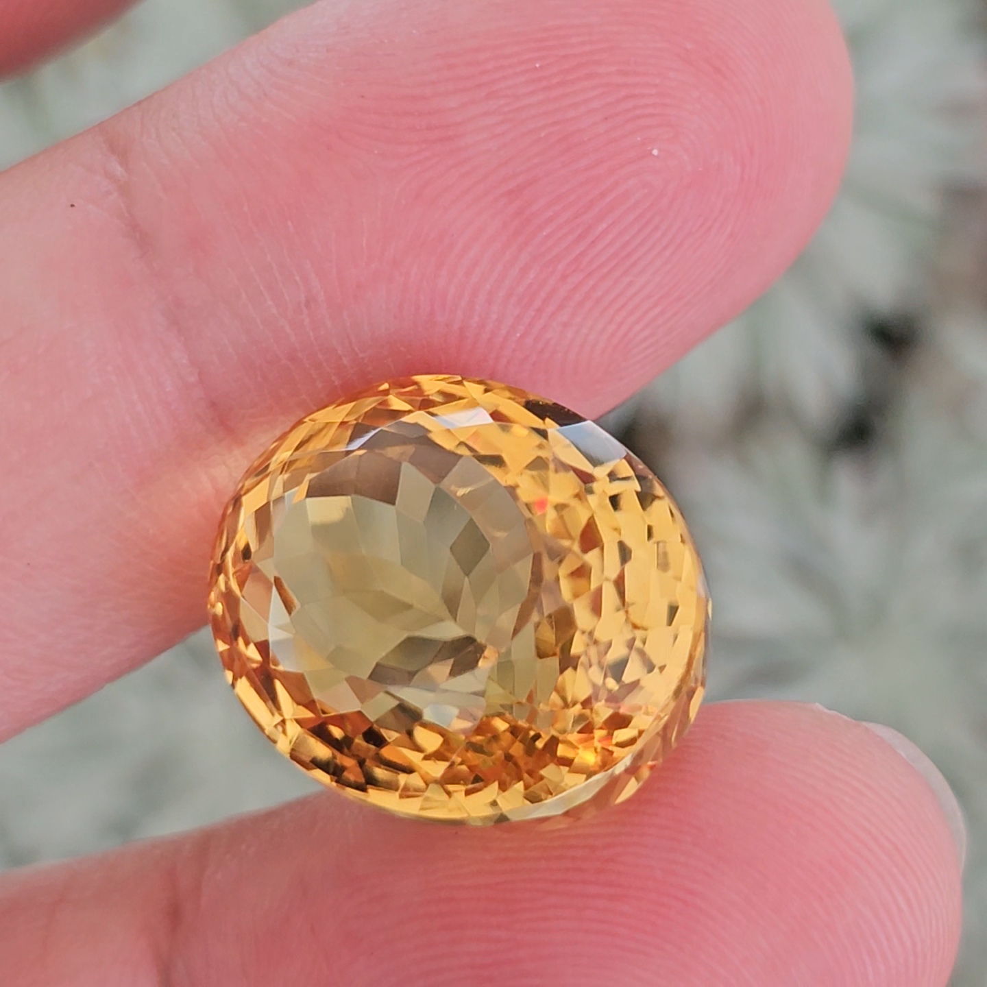 พลอย ซิทริน Citrine 25.92 กะรัต (Cts.) พลอยแท้ อัญมณีมงคลประจําวันเกิด เครื่องประดับพลอย