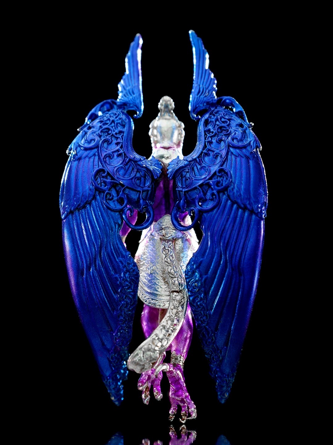 พญาครุฑปรเมศวร รายการพิเศษศูนย์จอง เนื้อบรอนซ์ชุบเงินลงยา