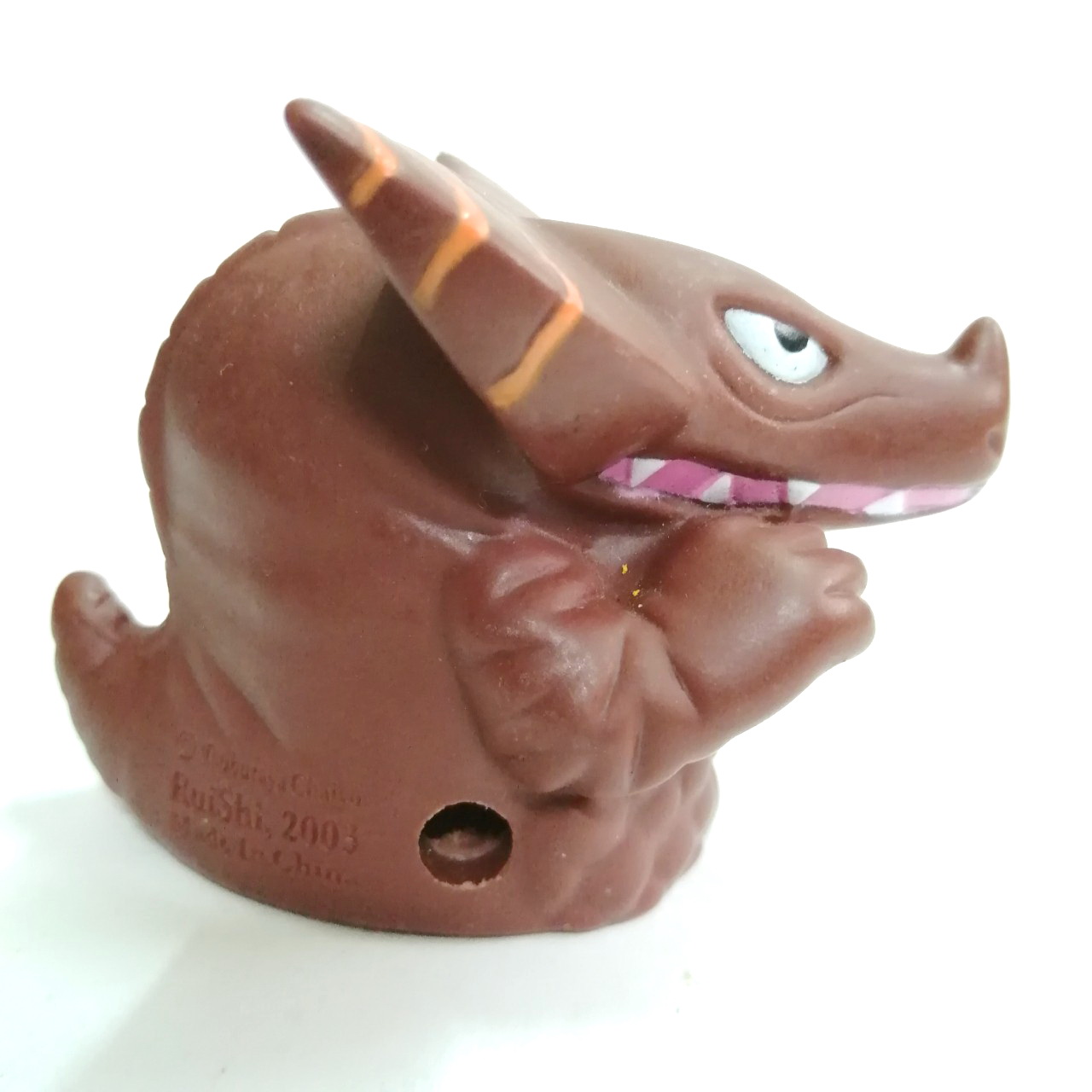 ซอฟสวมนิ้วขนาดใหญ่ สูง3นิ้วสัตว์ประหลาดโกโมร่า สีน้ำตาล ของ บ.ซึบุราย่าไชโย งานคนไทย 20 กว่าปีมาแล้ว หายาก สภาพดี