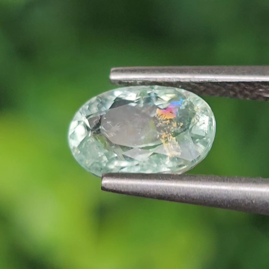 พลอย พาไรบ้า ทัวร์มาลีน Paraiba Tourmaline 1.08 กะรัต (Cts.) พร้อมใบเซอร์ พลอยแท้อัญมณีมงคล ประจําวันเกิด เครื่องประดับพลอย