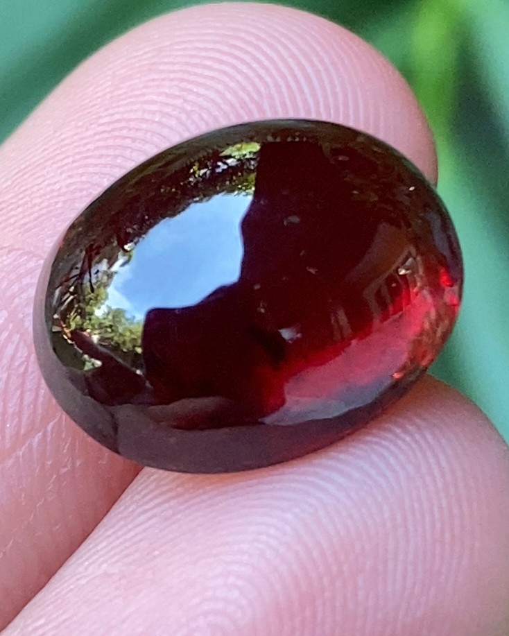 พลอย สเปสซาร์ไทต์ Spessartite Garnet 11.33 กะรัต (Cts.) ดิบ Unheated พลอยแท้ อัญมณีมงคลประจําวันเกิด เครื่องประดับพลอย