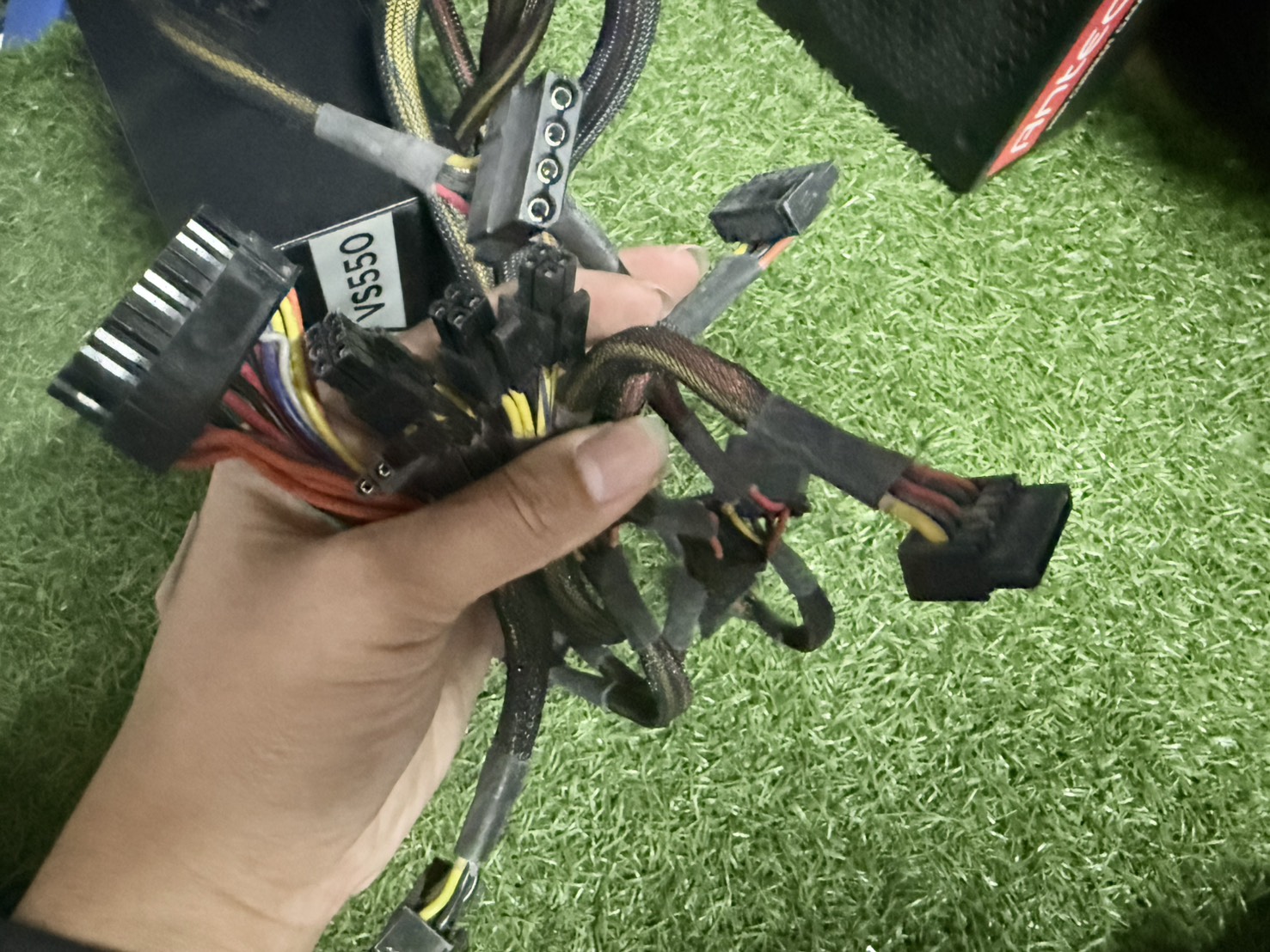 POWER SUPPLY CORSAIR 550W VS550 (80+ WHITE) (CP-9020171) สายตามรูป