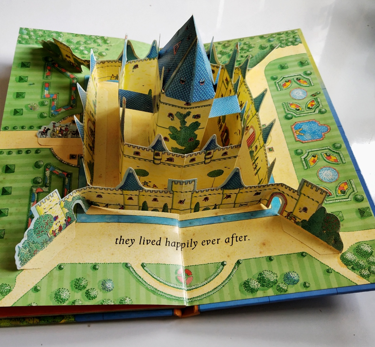 หนังสือภาพภาษาอังกฤษ Once Upon a Time,MAP BOOK "กาลครั้งหนึ่ง " แผนที่ ไกด์สู่ The Enchanted forest, The Giant Kingdom Neverland, The Land of Oz, Aladdin's Kingdom Wonderland และ ป๊อปอัพพระราชวัง ภาพโดย Peter Joyce ฉบับภาษาอังกฤษ