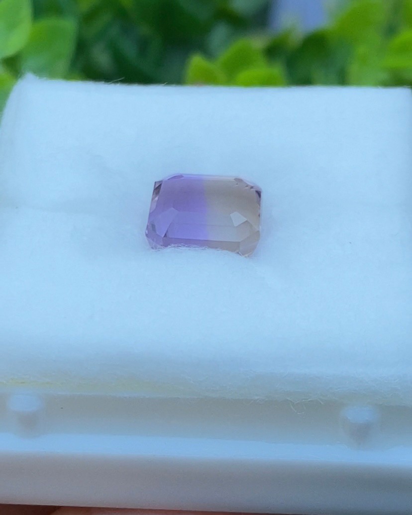 พลอย อเมทริน Natural Ametrine 3.82 กะรัต (Cts.)พลอยแท้ อัญมณีมงคลประจําวันเกิด เครื่องประดับพลอย