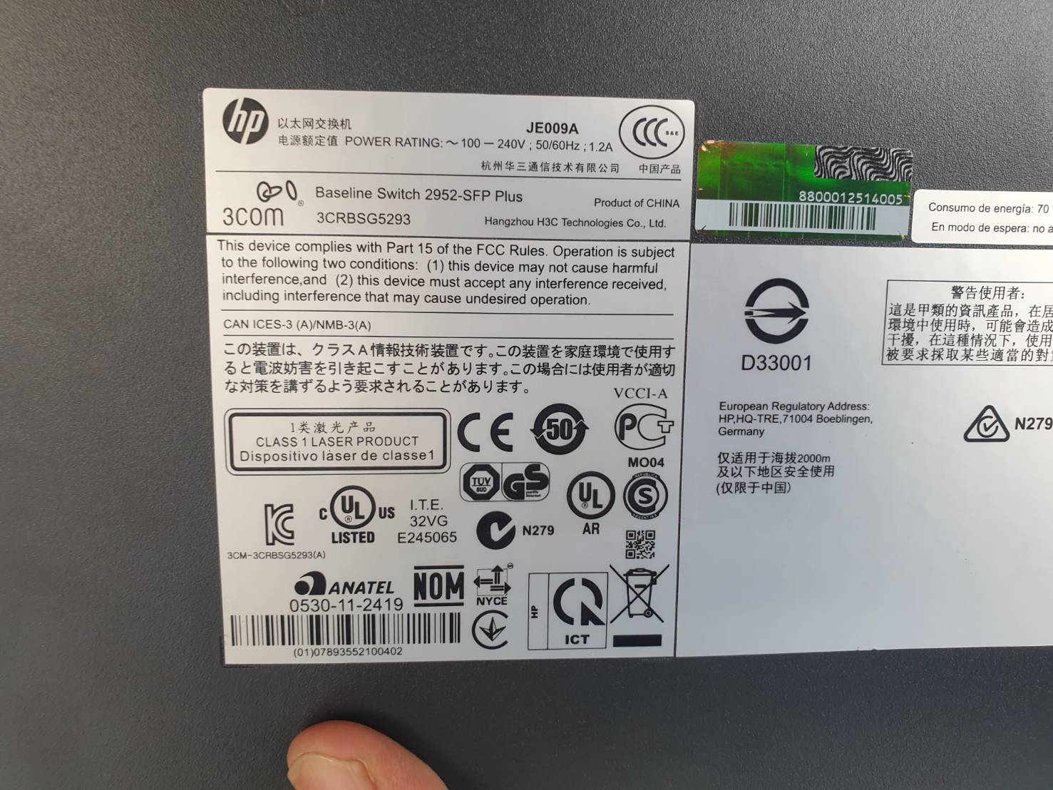 HP 1910-48G Switch L3 basic (JE009A).