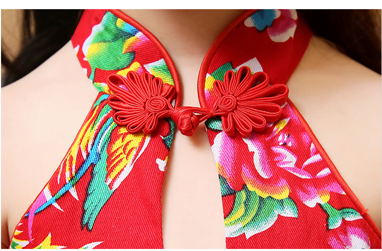 Pre-order ชุดราตรีเด็ก ชุดออกงาน ชุดกระโปรง แบบคล้องคอ คอจีน กระโปรงตาข่าย หน้าสั้นหลังยาว