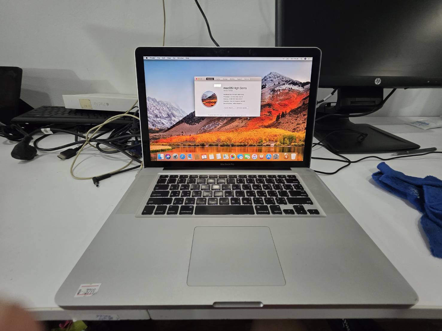 MacBook Pro 15″ Mid 2010(i5-520M/8GB/HDD 500GB)+Adpter แบต 51% จอยังดี ลำโพงแตก #ท่าไหนก็คุ้ม