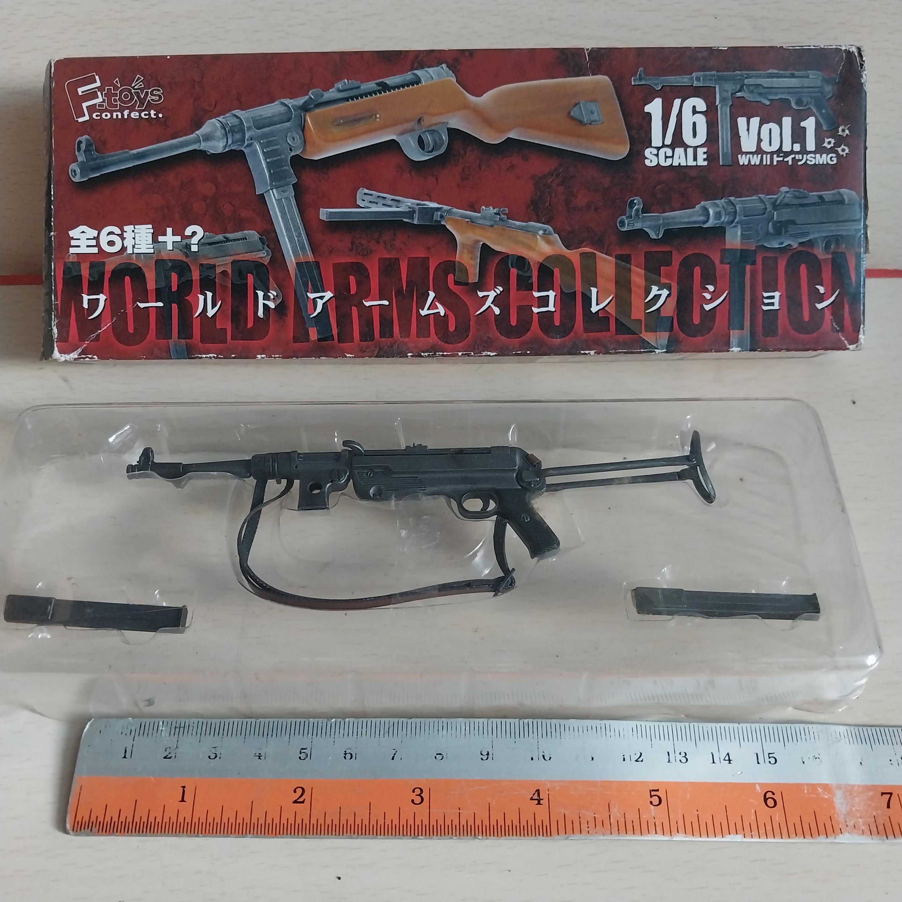 มีหลายภาพ ฟิกเกอร์ 1:6 ,WorldArmsCollection ,ปืนเยอรมันจากสงครามโลกครั้งที่2, เป็นปืนจากกล่องสุ่ม8แบบ สภาพสะสม