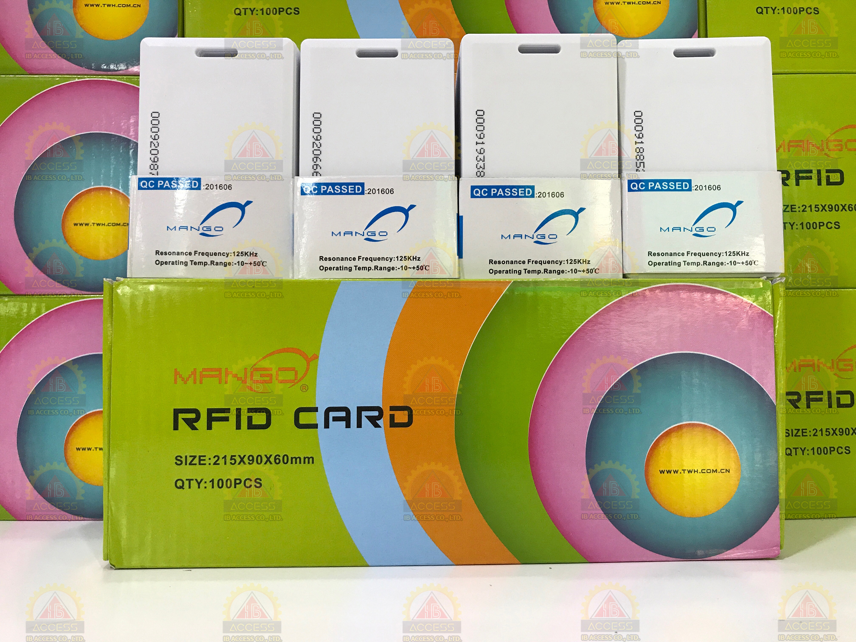 บัตรคีย์การ์ด Proximity Card แบบหนา 1.8 mm. ยี่ห้อ Mango (ไม่เรียงเลข) ไม่มีขั้นต่ำ