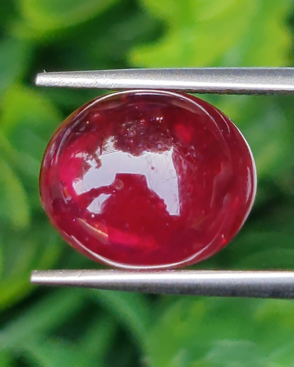 พลอย ทับทิม (Ruby Sapphire) 9.30 กะรัต (Cts.) พลอยแท้ อัญมณีมงคลประจําวันเกิด เครื่องประดับพลอย