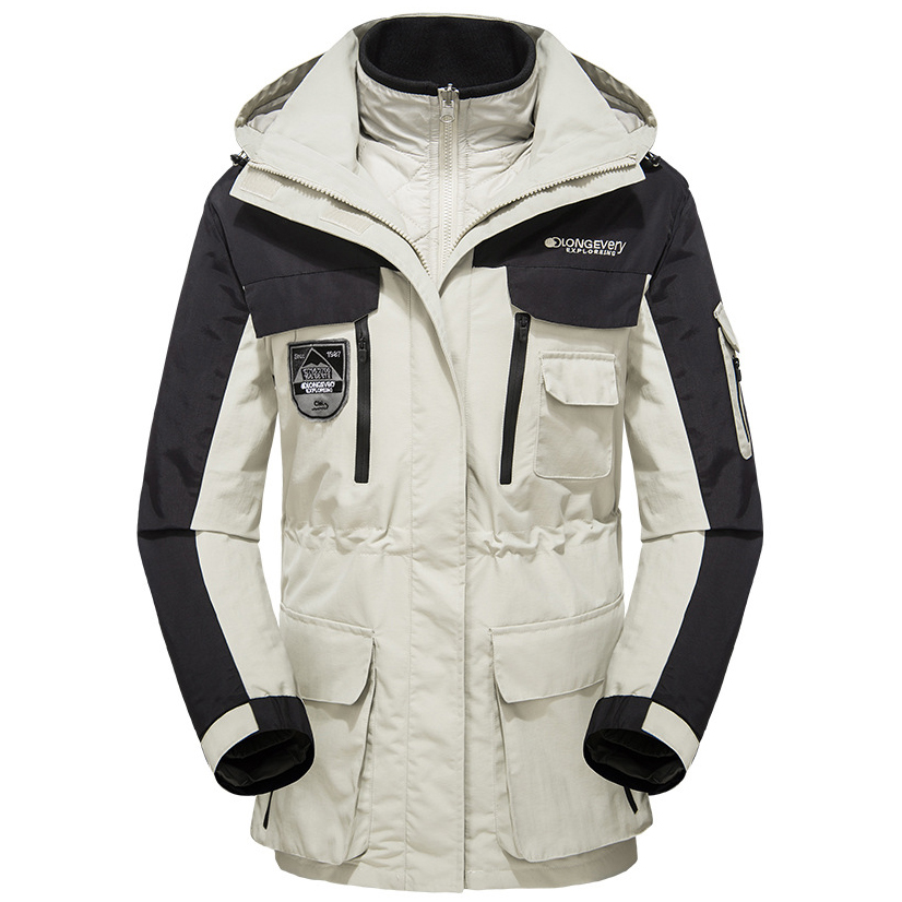 เสื้อโค้ทสองชั้นกันหนาว กันลม ดีไซน์สปอร์ต (10244MM)