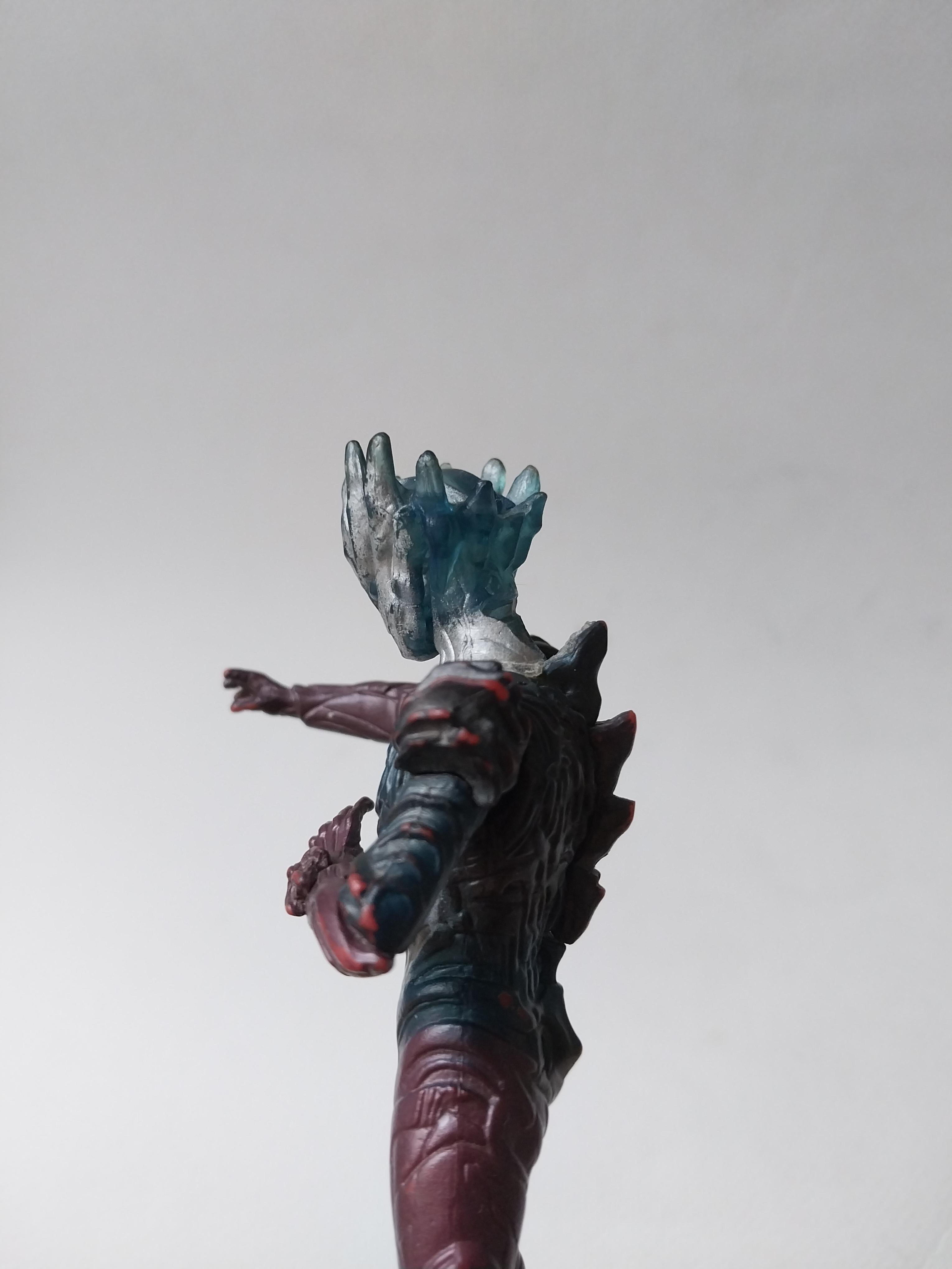 ฟิกเกอร์ ยางตัน ขนาดตามรูป งานจีน อุลตร้าแมนซาก้า ร่างรวม อุลตร้าแมนไดน่า, ซีโร่ และ คอสมอส สภาพดี มีรอยถลอกบ้าง