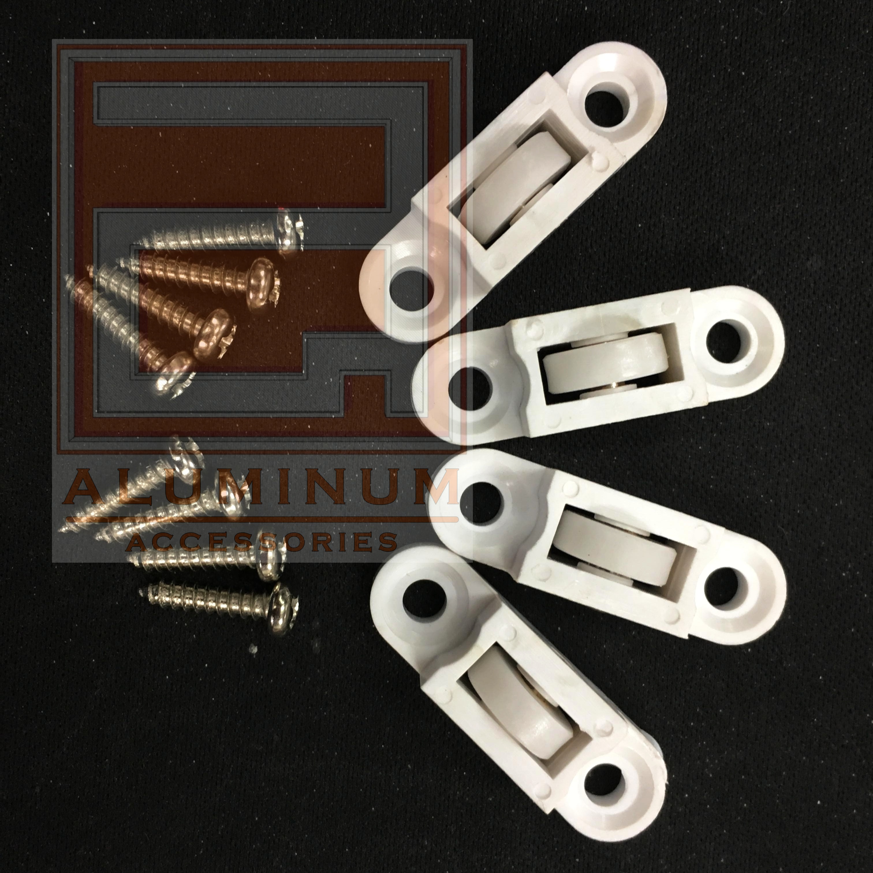 ล้อมุ้งพลาสติก สำหรับบานเลื่อน PVC