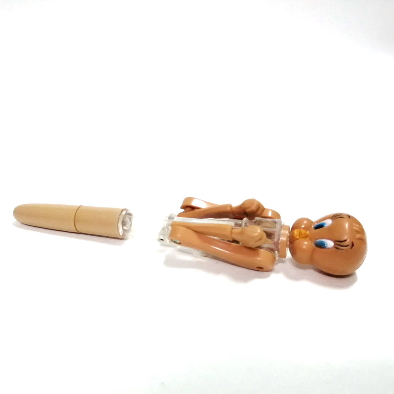 ปากกาสำหรับสะสมเท่านั้น หมึกแห้งตามเวลา กลไกไม่สมบูรณ์ ชกมวย นกทวีตตี้ สีน้ำตาล งานเก่าเก็บ สภาพดี มีรอยบ้าง งานเก่าหายาก กลไกใช้ได้มีติดขัดที่แขนข้างหนึ่งบ้าง