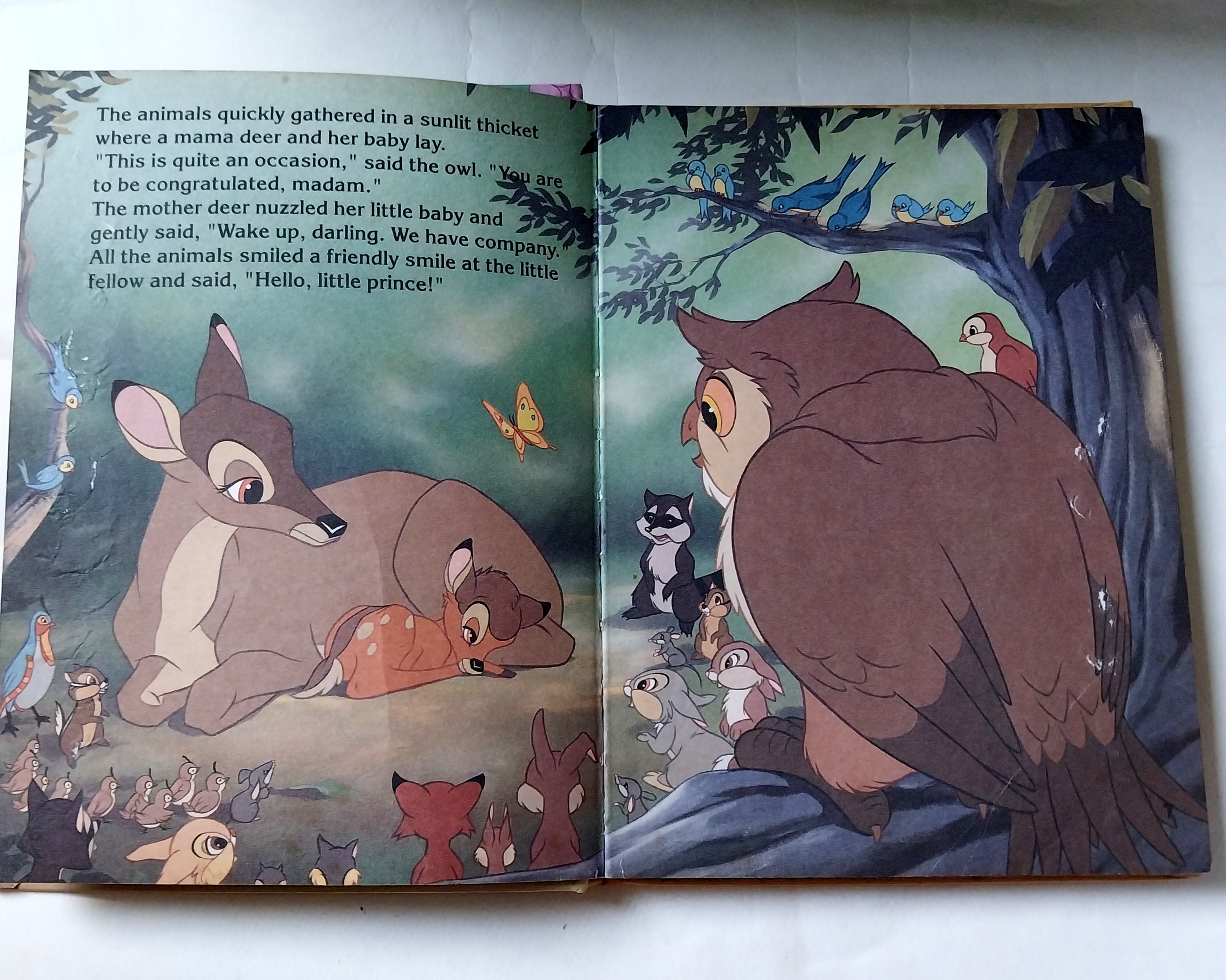 มีหลายภาพ*** มีตำหนิทั้งเล่ม โปรดดูทุกภาพ, หนังสือปกแข็งภาพสวยเรื่องราวน่ารัก** ภาษาอังกฤษ แบมบี้ Bambi จากดิสนีย์ Memorable Movie Stories