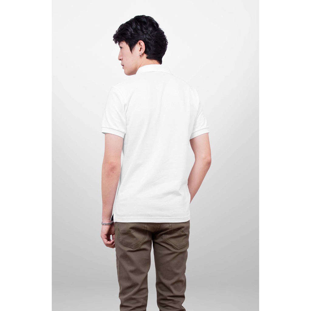 No Problem Noproblem ยอดขาย No.1 รับประกัน ไม่ย้วย ไม่ยืด ผ้านุ่ม เสื้อโปโล ชาย สีขาว