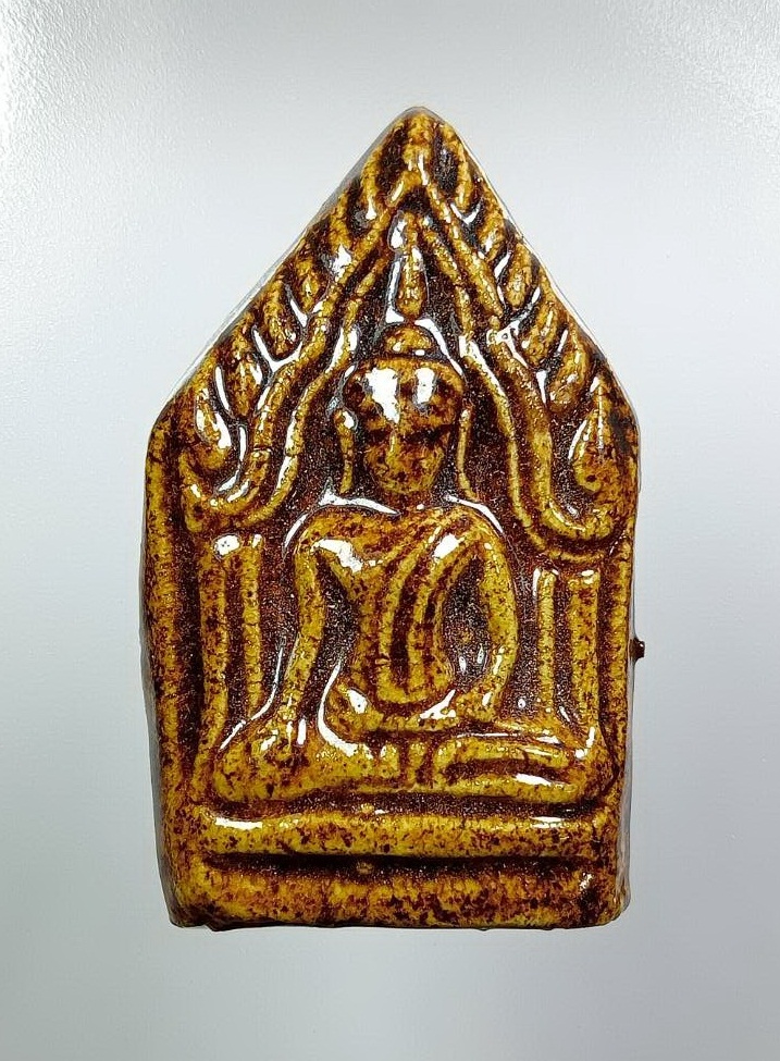 ผ3887 พระขุนแผน กระเบื้องเคลือบ ไม่ทราบที่