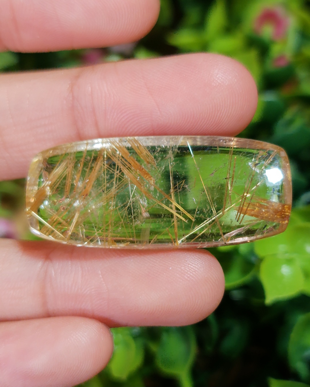 ไหมทอง ควอตซ์ Golden Rutilated Quartz 53.74 กะรัต Cts. พลอยแท้ อัญมณีมงคลประจําวันเกิด เครื่องประดับพลอย