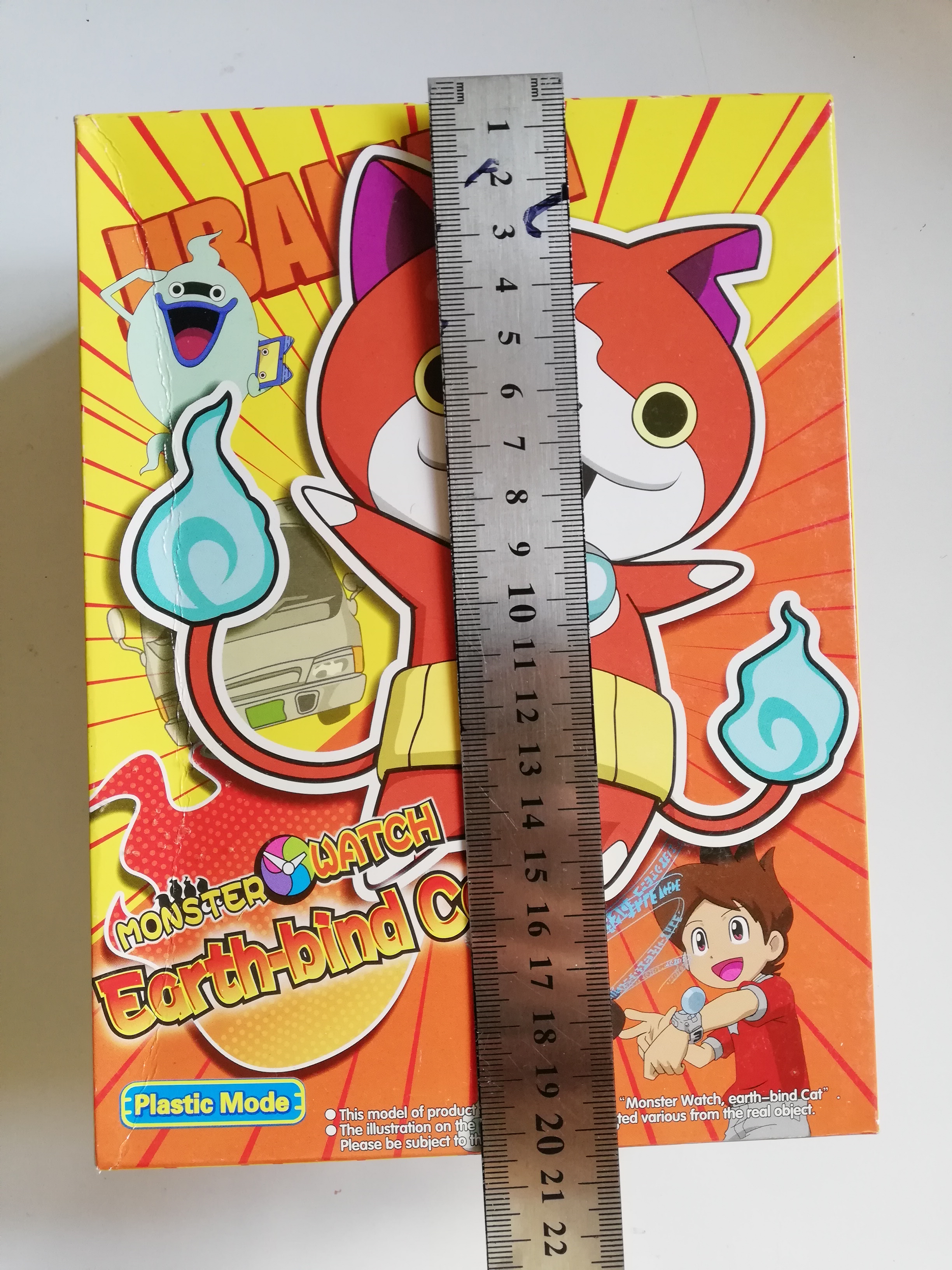 มือ1 เก่าเก็บ พลาสติกโมเดล Monster Watch Armor cat โยไควอช กล่องส้ม