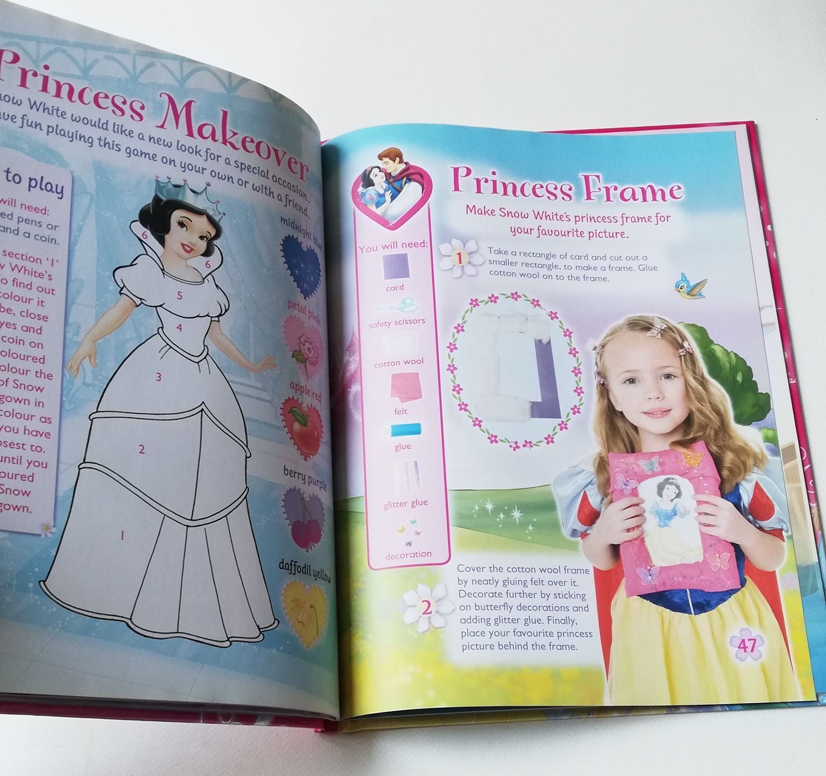 มีหลายภาพ,หนังสือภาพสวย เล่มใหญ่ ปกแข็ง นิทานและเกมส์ เจ้าหญิงดิสนีย์ ภาษาอังกฤษ Disney Princess Annual 2010 :- สโนไวท์ ออโรร่า ซินเดอเรลล่า แอเรียล แบลล์ และ จัสมิน จาก อลาดิน