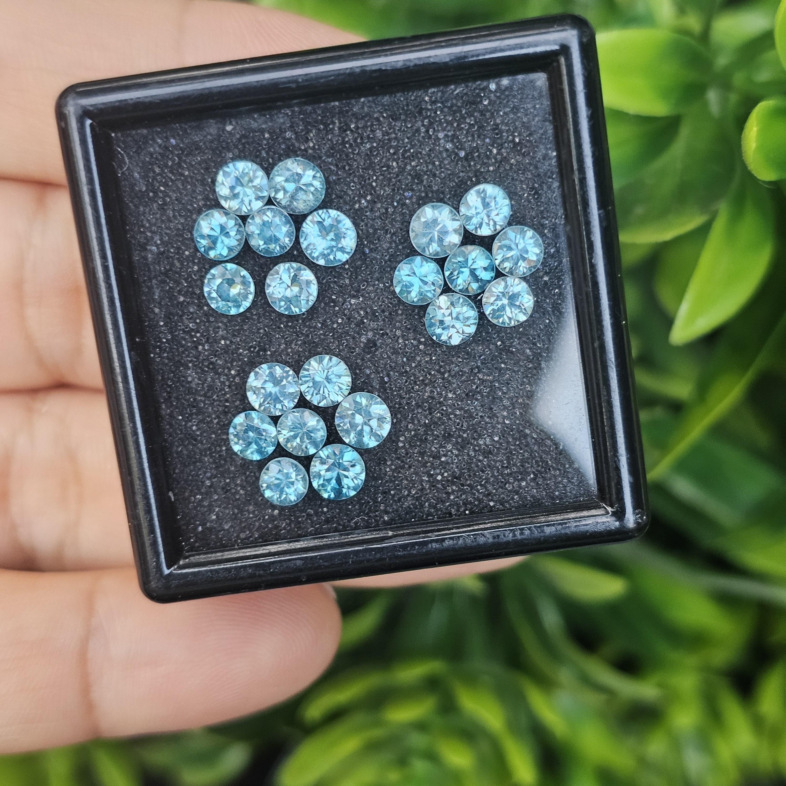 พลอย เพทาย Natural Zircon 7.18 กะรัต (Cts.) 9 เม็ด (18Pcs.) พลอยแท้อัญมณีมงคล ประจําวันเกิด เครื่องประดับพลอย