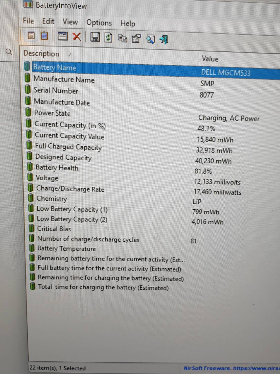 Notebook Dell Inspiron 15 i3 Gen13th SSD NVME 512 GB Ram 8 GB