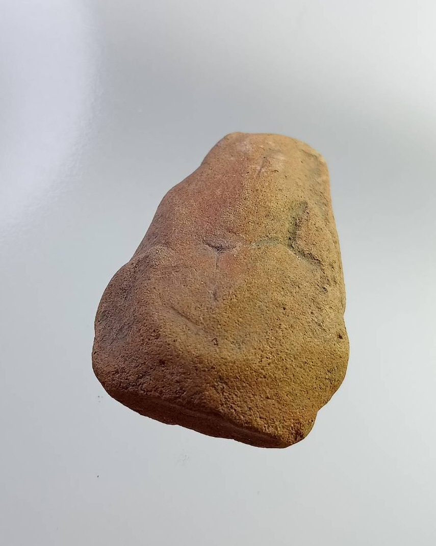 ผ2834 พระสังกัจจายน์ ครึ่งซีก เนื้อดิน ไม่ทราบที่ครับ