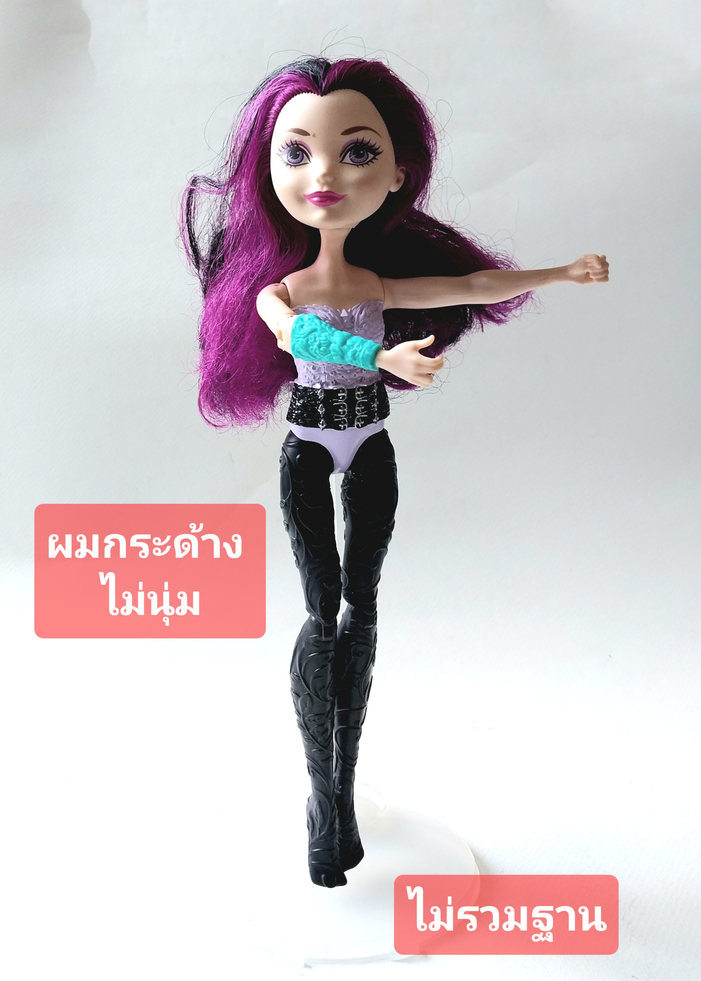 มีหลายภาพ,ตุ๊กตาเอฟเวอร์อาฟเตอร์ไฮข้อต่อ Ever After High ,Raven Queen Magic Arrow Dolls**ระบบกลไกแขนอยู่ด้านหลัง, ทำงานไม่ค่อยดี ,ผมหยาบ