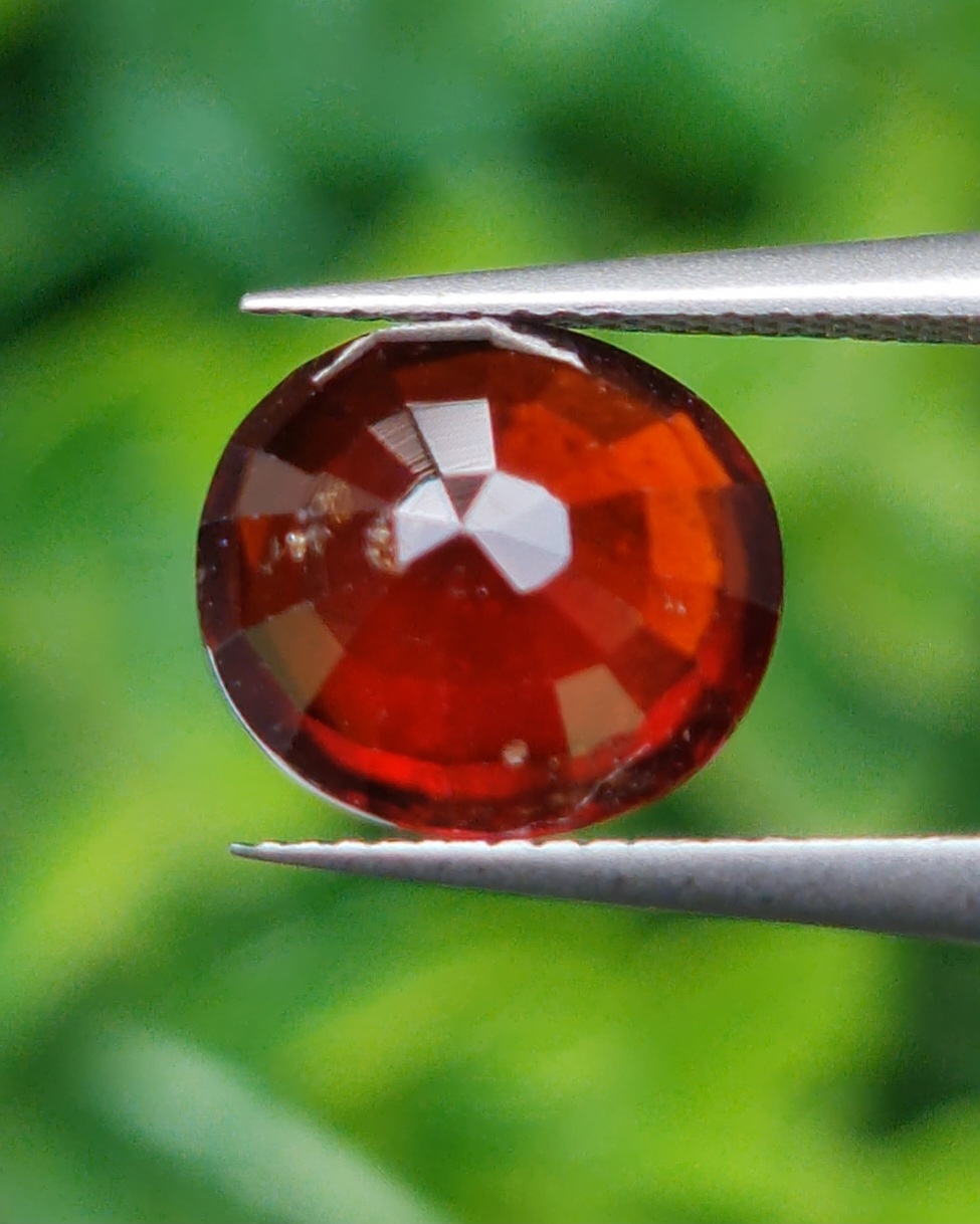 พลอย สเปสซาร์ไทต์ Spessartite Garnet 2.90 กะรัต Cts. พลอยแท้ อัญมณีมงคลประจําวันเกิด เครื่องประดับพลอย