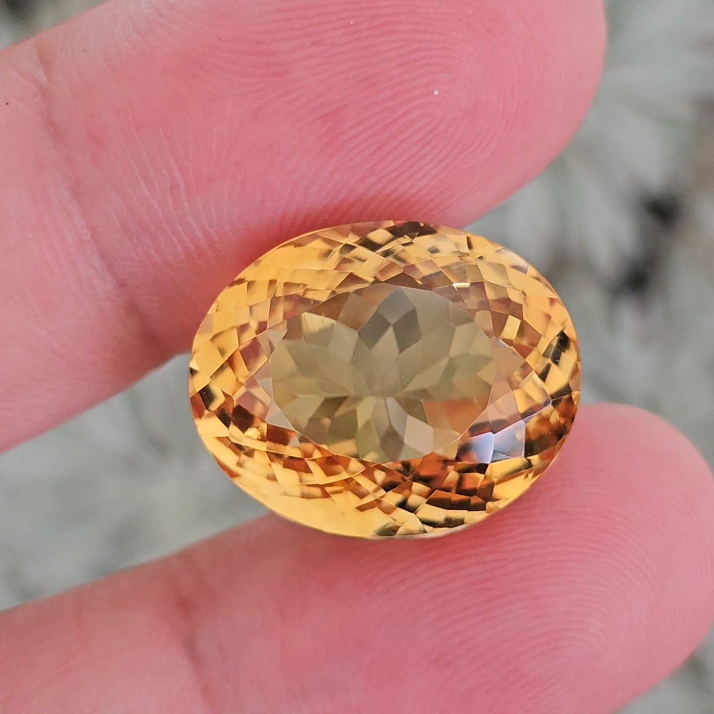 พลอย ซิทริน Citrine 25.92 กะรัต (Cts.) พลอยแท้ อัญมณีมงคลประจําวันเกิด เครื่องประดับพลอย