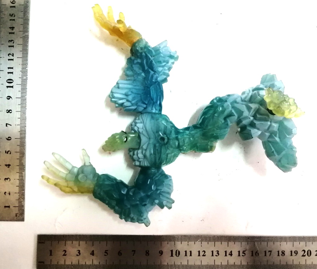 ฟิกเกอร์ AFC (แอคชั่นฟิกเกอร์) ICE MAN ไอส์แมน จาก X-MEN ขนาดสูง 20 ซม. ใส่น้ำแล้วกดกลไกฉีดได้ ตัวใสสีฟ้า ขยับแขนได้ งานเก่าปี 1999 สภาพสะสมเก่าเก็บ