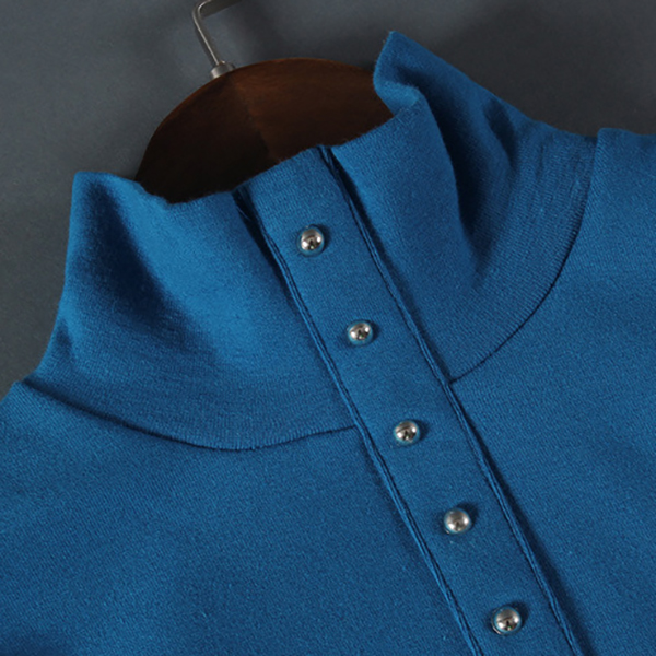 เสื้อคอเต่า เสื้อคอสูง เสื้อแขนยาวซับกำมะหยี่กันหนาว (12389X)