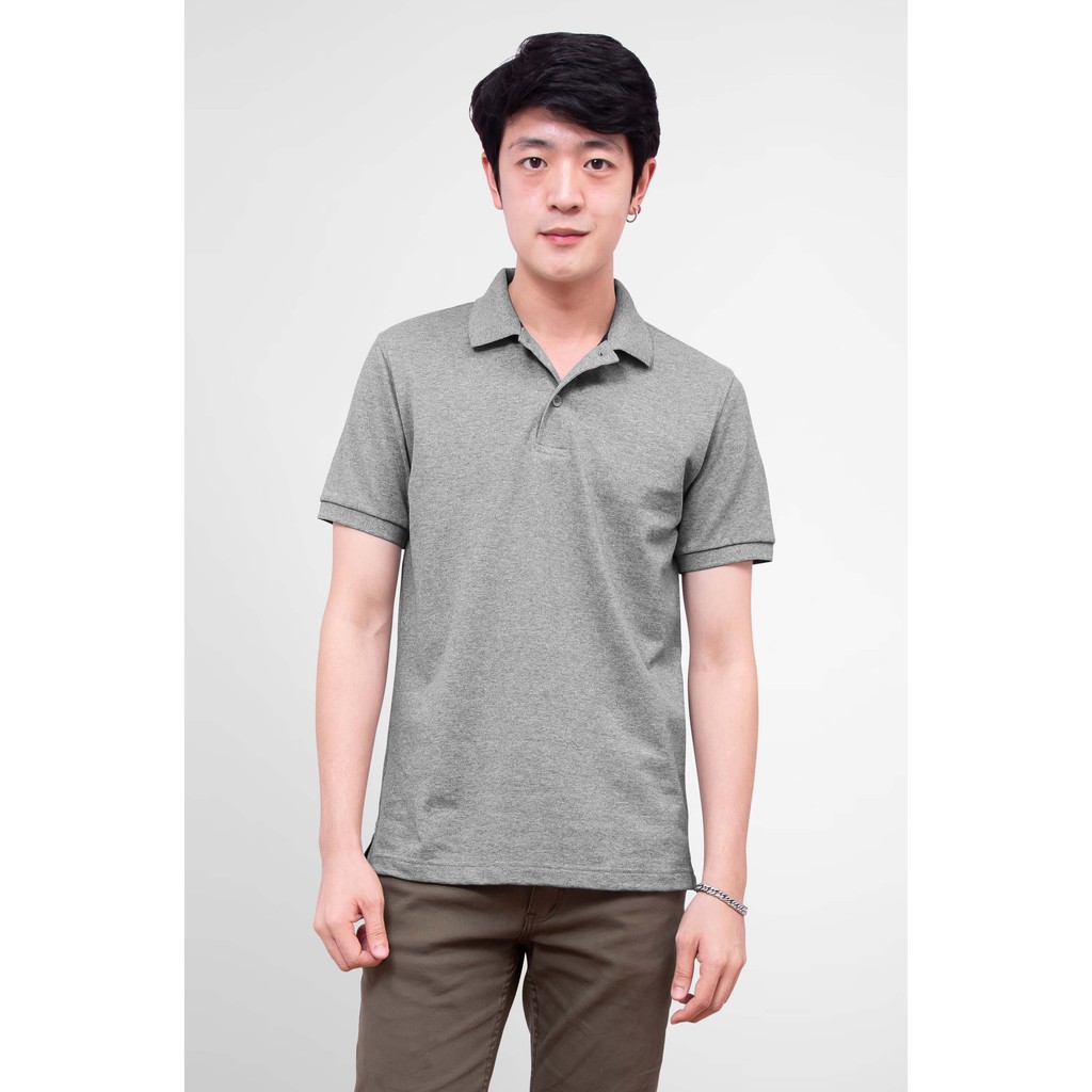 No Problem Noproblem ยอดขาย No.1 รับประกัน ไม่ย้วย ไม่ยืด ผ้านุ่ม เสื้อโปโล ชาย สีท็อปดราย