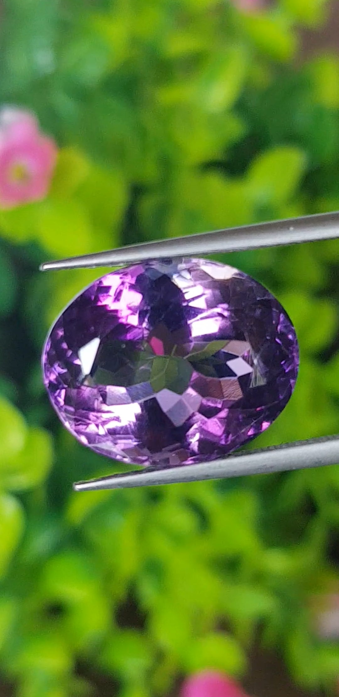 พลอย อเมทิส Amethyst 11.36 กะรัต (Cts.) พลอยแท้ อัญมณีมงคลประจําวันเกิด เครื่องประดับพลอย