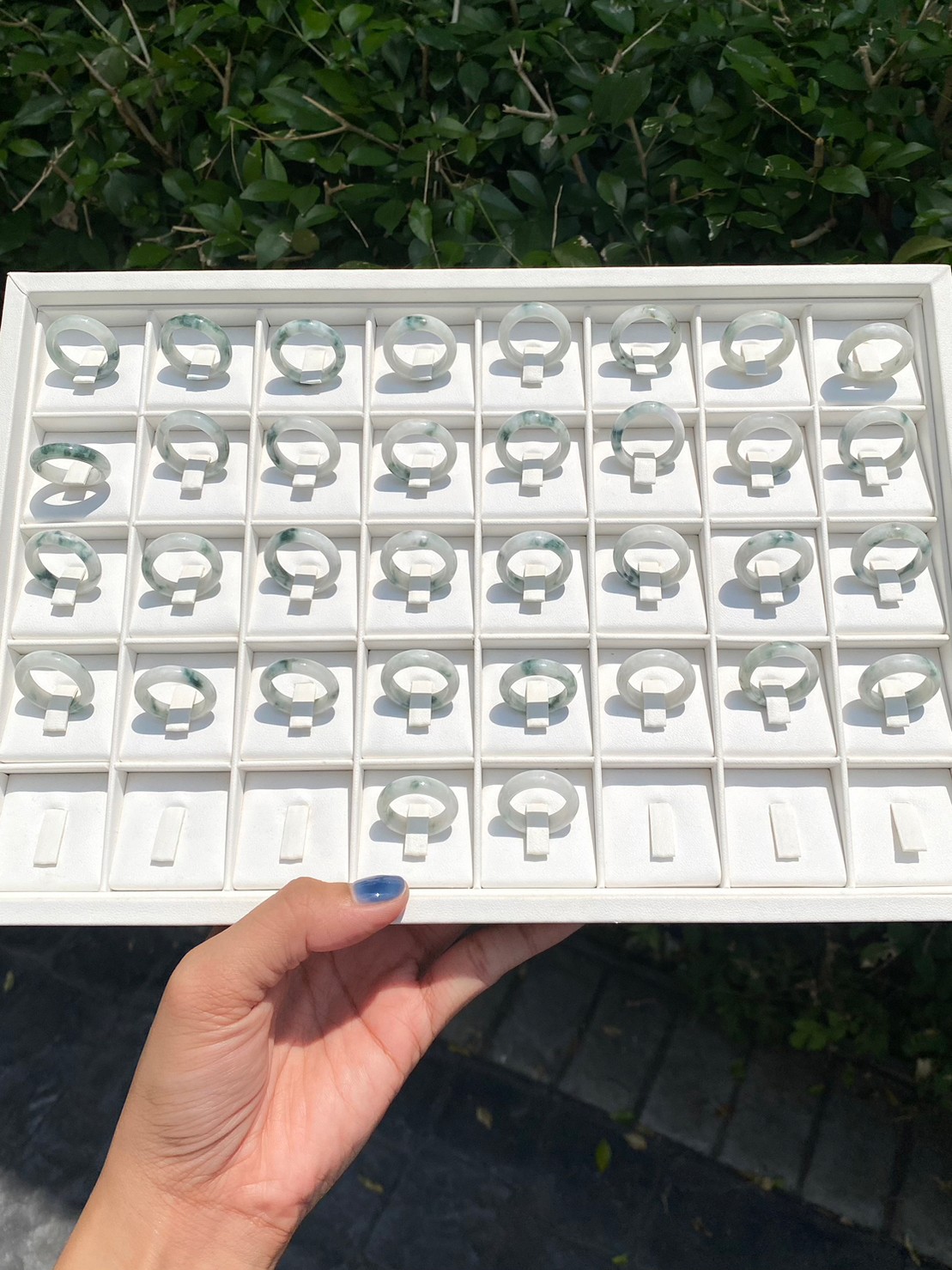 แหวนหยก (jadeite) Size 54 หยก พม่า แท้ (Myanmar Jade) Type A