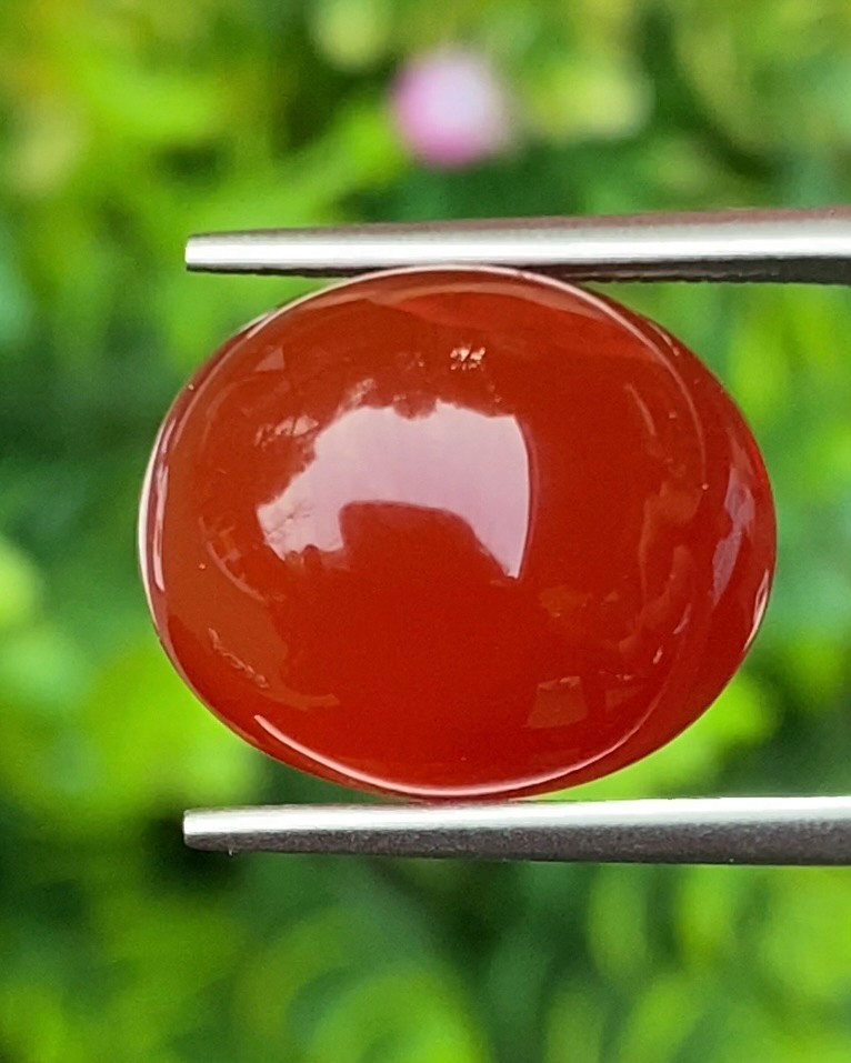พลอย โมรา Natural Chalcedony 11.80 กะรัต (Cts.) พลอยแท้ อัญมณีมงคลประจําวันเกิด เครื่องประดับพลอย