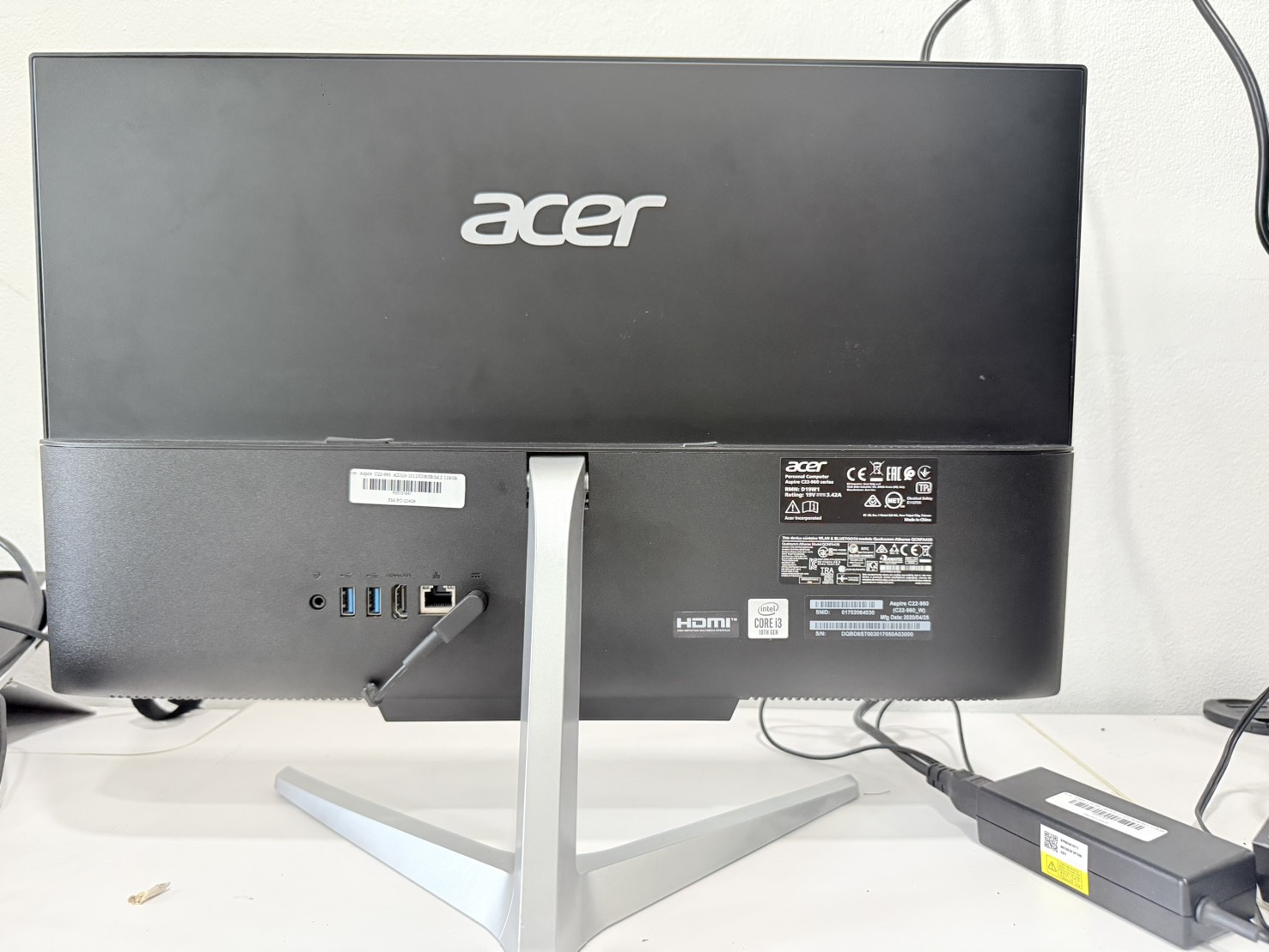 PC AIO Acer Aspire C22-960 AIO(i3-10110U/8GB/M.2 128GB/HDD 1TB)+Adapter