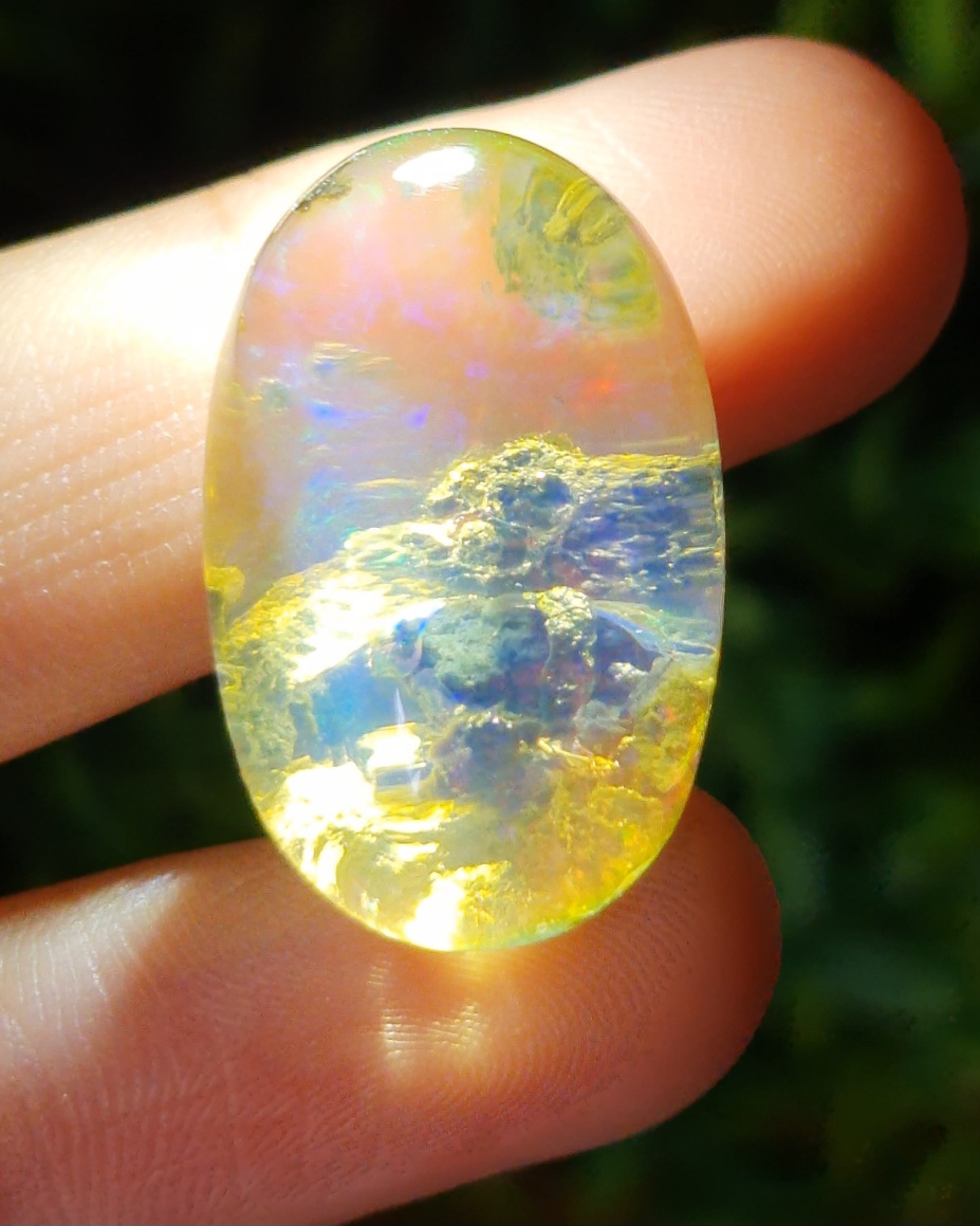 พลอย ไวท์ โอปอล White Opal 42.71 กะรัต (Cts.) พลอยแท้ อัญมณีมงคลประจําวันเกิด เครื่องประดับพลอย