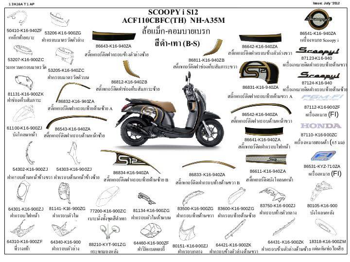 ชุดพลาสติกและเฟรมสี สกุ๊บปี้110ไอปี12-13