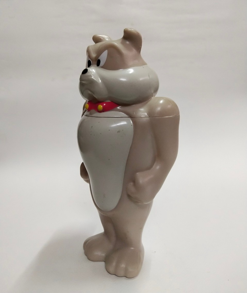 แก้วน้ำพลาสติก งานEGV " บูลด๊อก" ศัตรูคู่ปรับ ทอมกับเจอรี่ งานเก่าสะสมสภาพดีมีรอยบ้าง ค่อนข้างหายาก