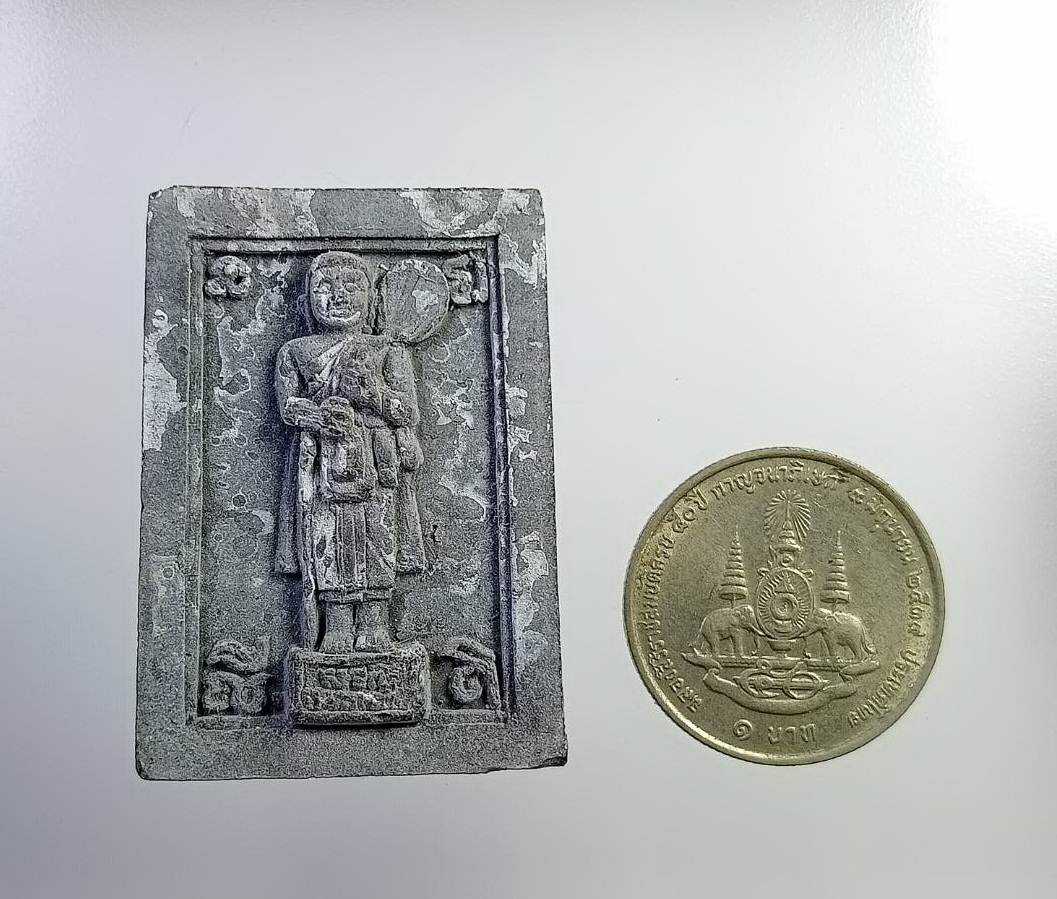 ผ2718 พระสิวลี หลังยันต์พุฒซ้อน หลวงพ่อแพ วัดพิกุลทอง จ.สิงห์บุรี เนื้อผงใบลาน